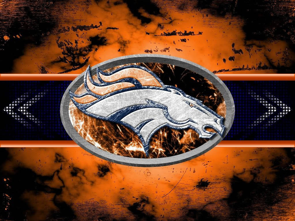 Denver Broncos, black, orange, SD Desktop Wallpaper