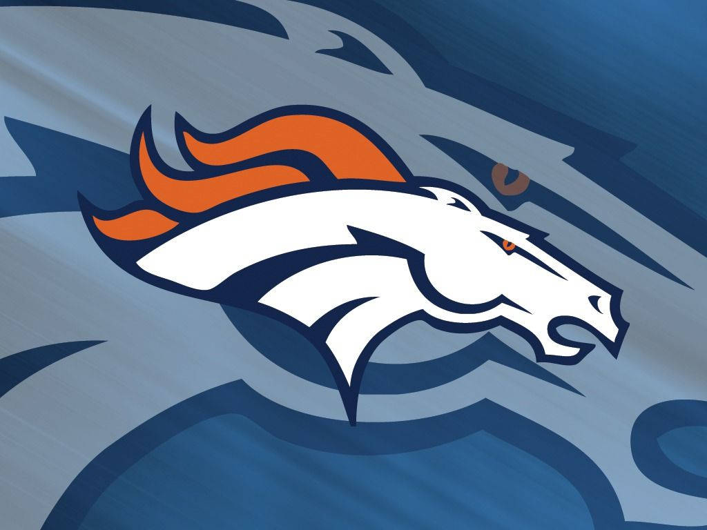Denver Broncos, horse head logo, orange mane, SD Desktop Wallpaper