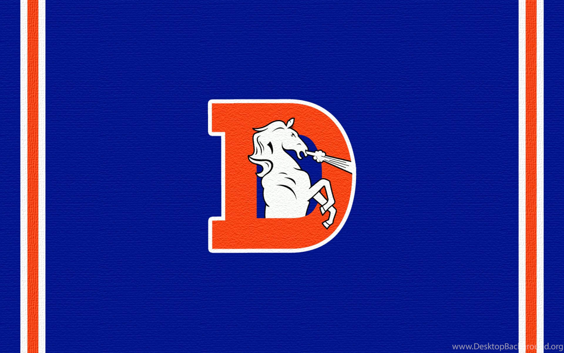 Denver Broncos, 1970, blue background, Full HD Desktop Wallpaper