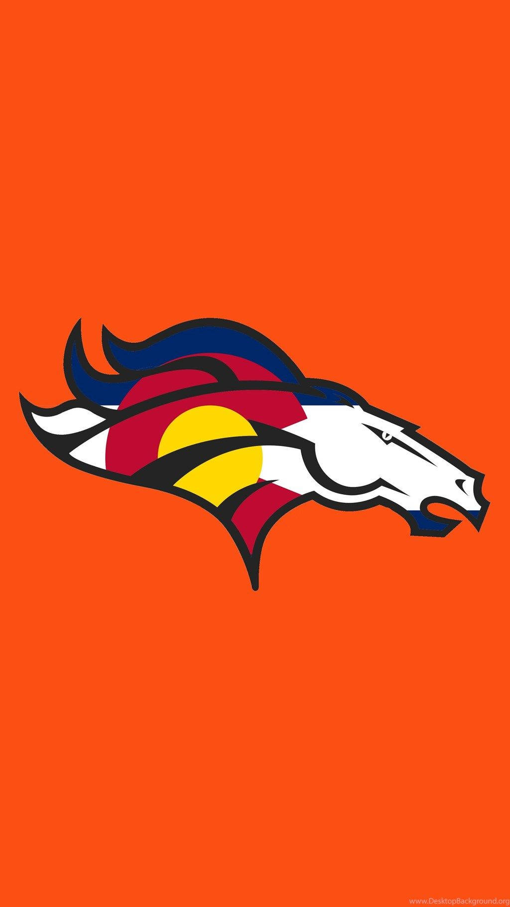 Denver Broncos, Colorado flag colors, white horse head, HD Phone Wallpaper