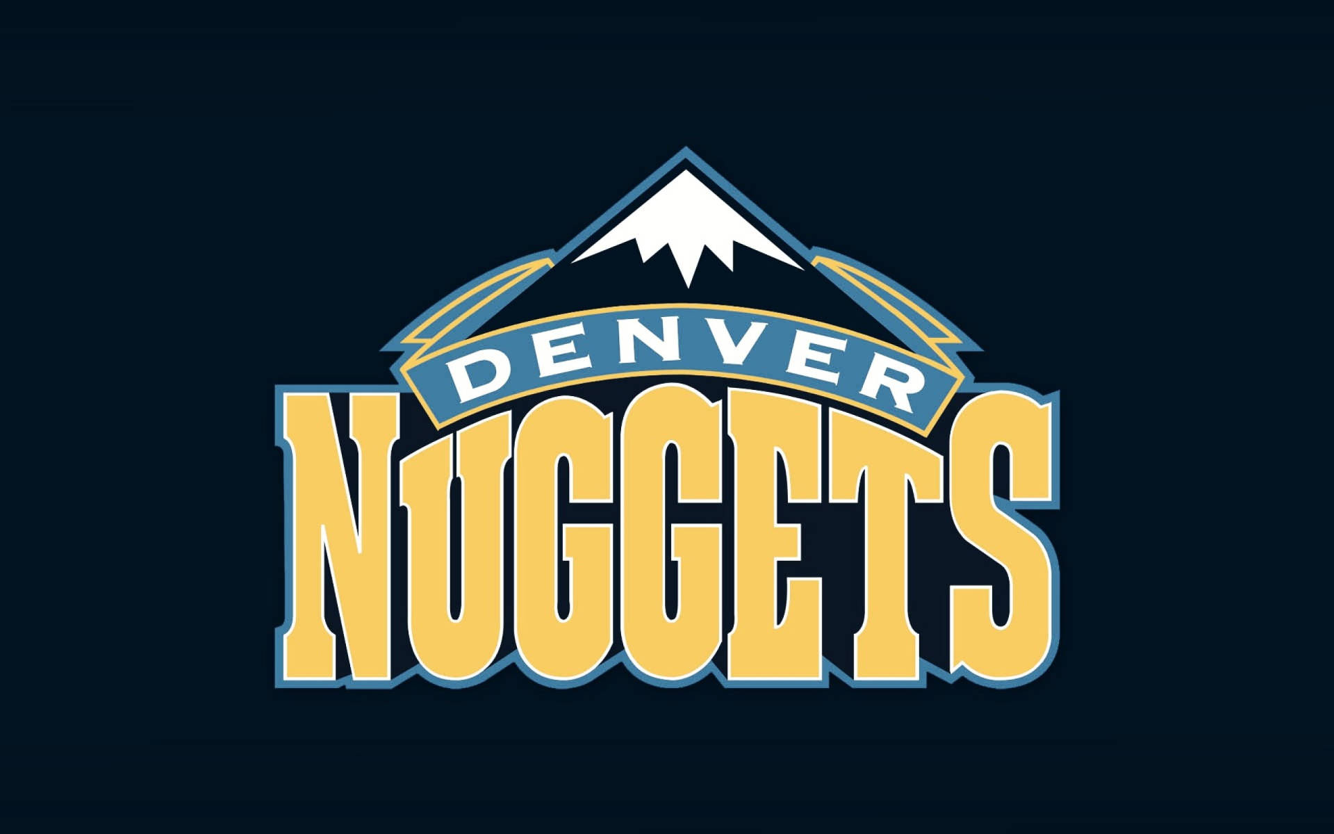 Denver Nuggets, blue, yellow, Full HD Desktop Wallpaper