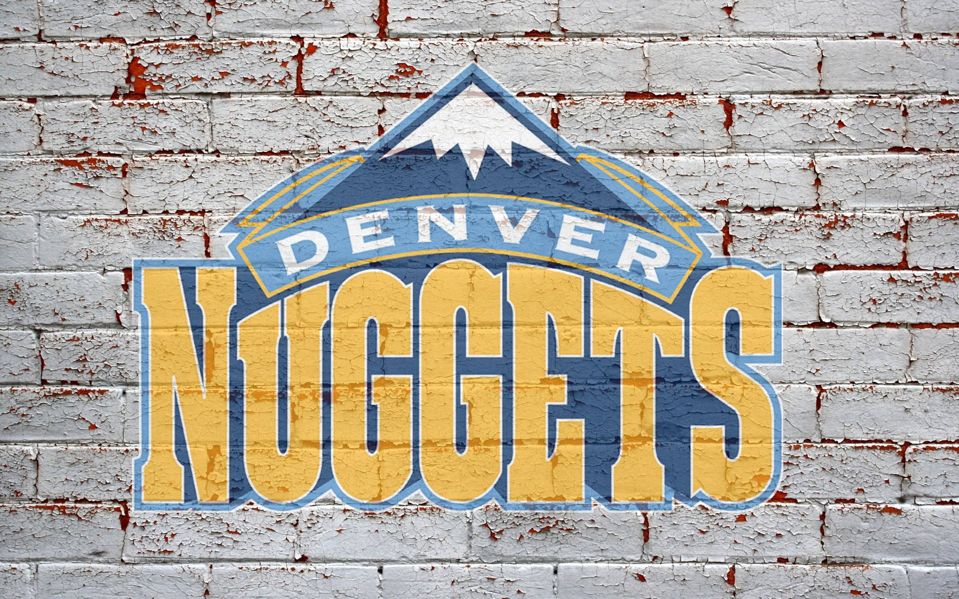 Denver Nuggets, yellow, blue, Full HD Desktop Wallpaper