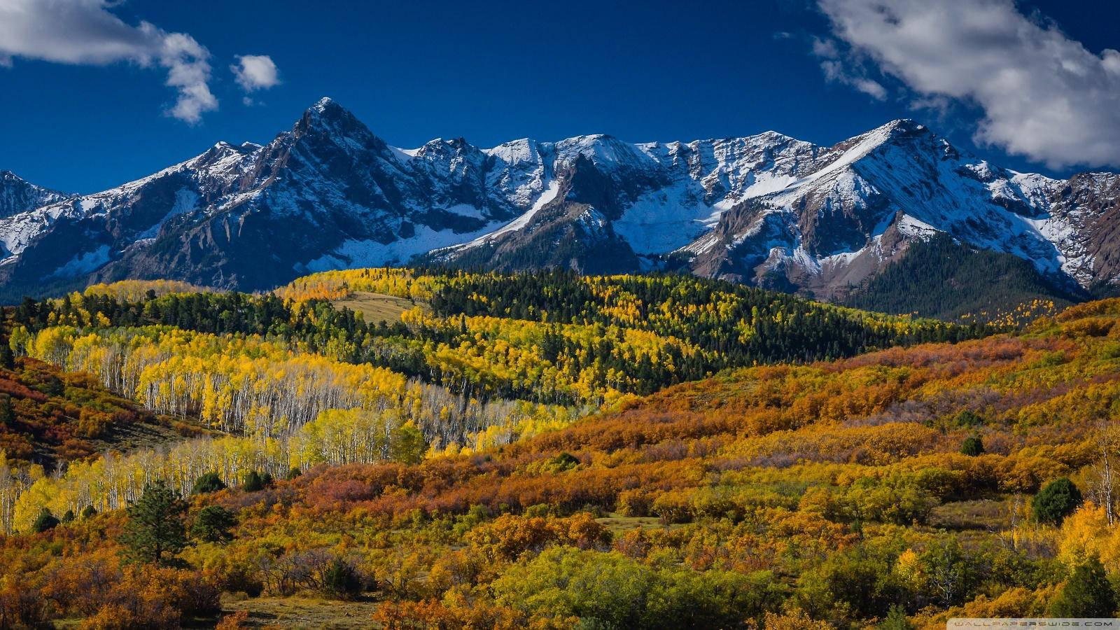Denver, snow-capped mountains, rolling hills, HD Desktop Wallpaper