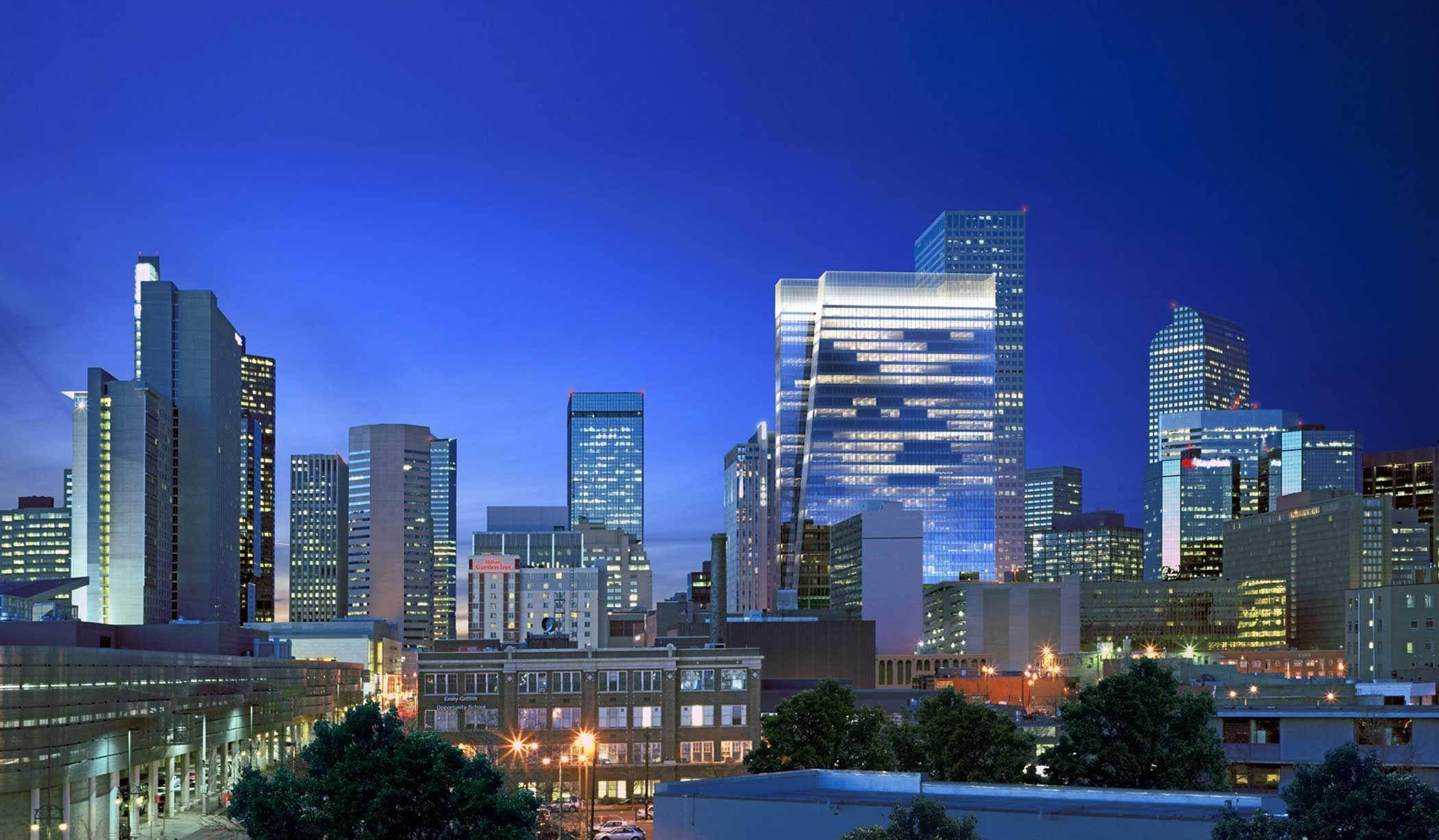 Denver, city skyline, skyscrapers, Full HD Desktop Wallpaper