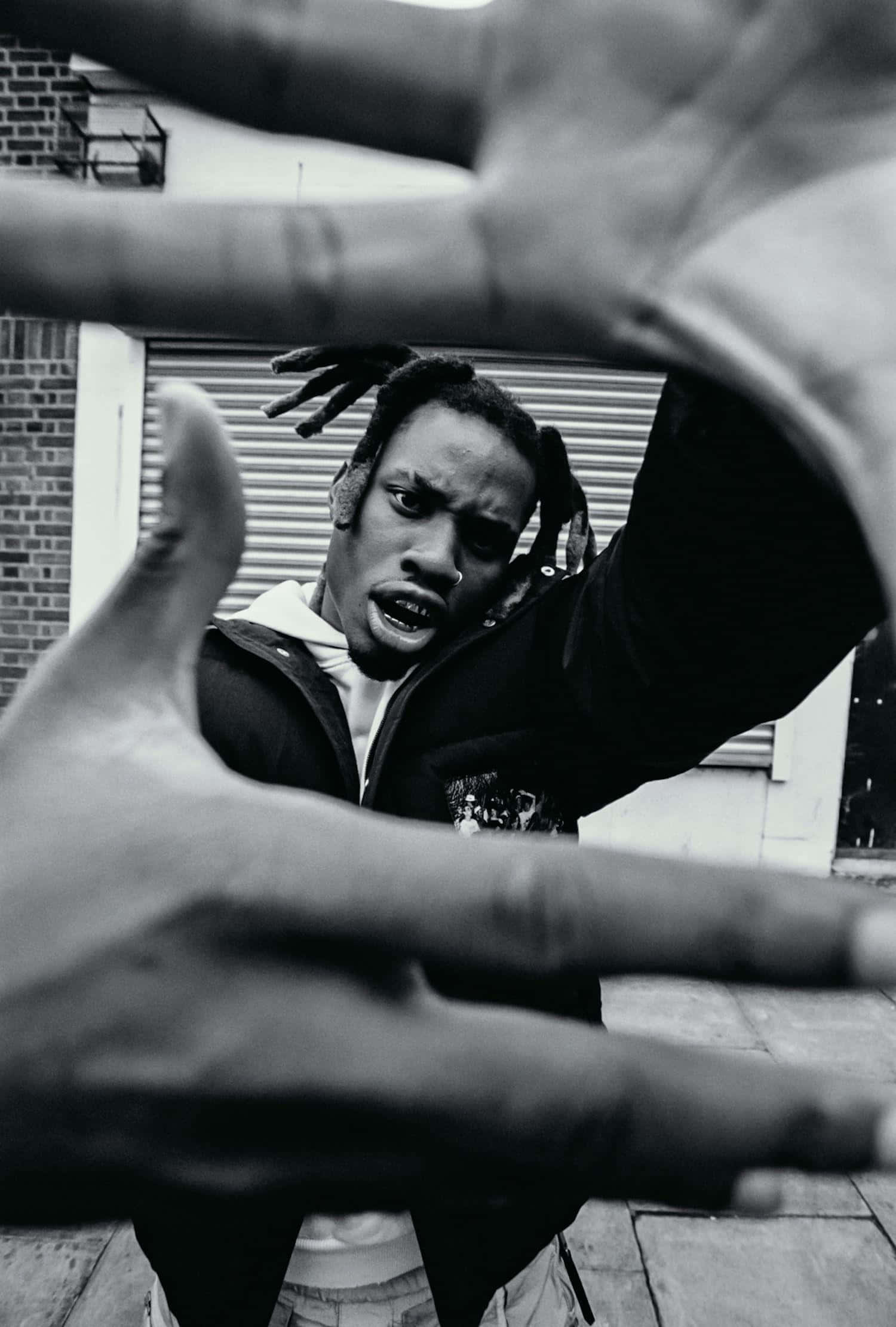 Denzel Curry, dreadlocks, frame of hands, Full HD Phone Wallpaper