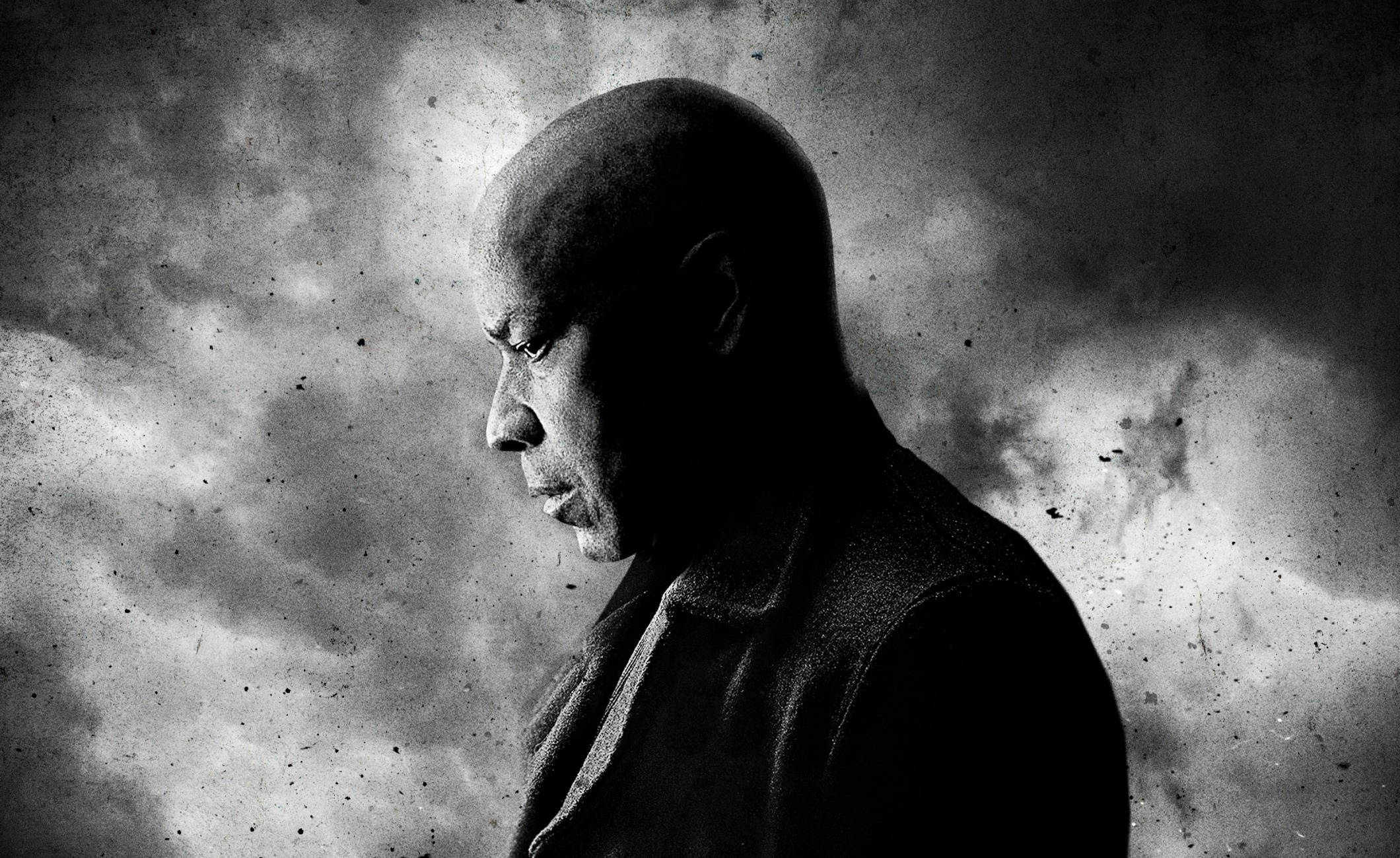 Denzel Washington, bald, profile, Full HD Desktop Wallpaper