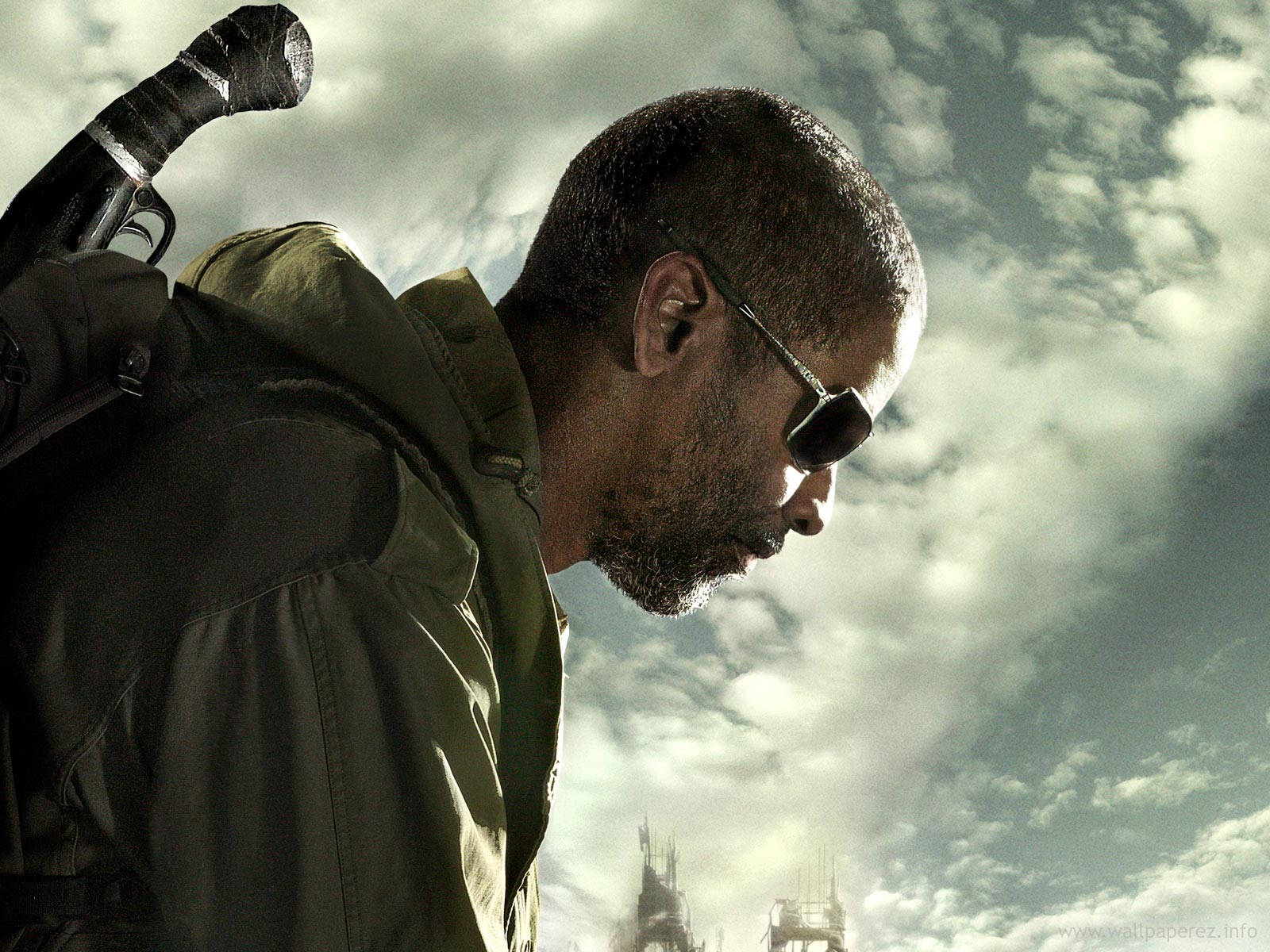 Denzel Washington, sunglasses, green jacket, HD Desktop Wallpaper