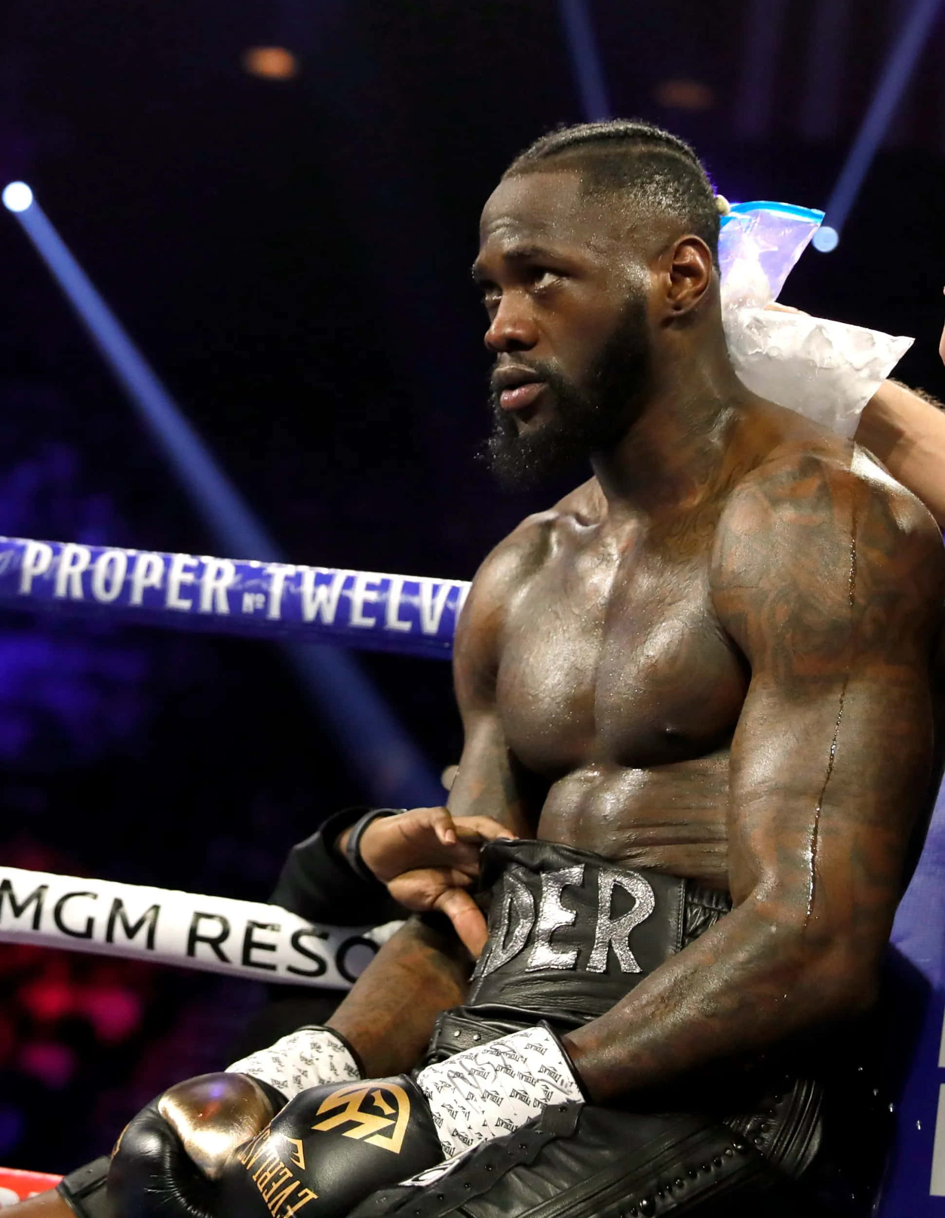 Deontay Wilder, boxing ring, trainer, Full HD Phone Wallpaper