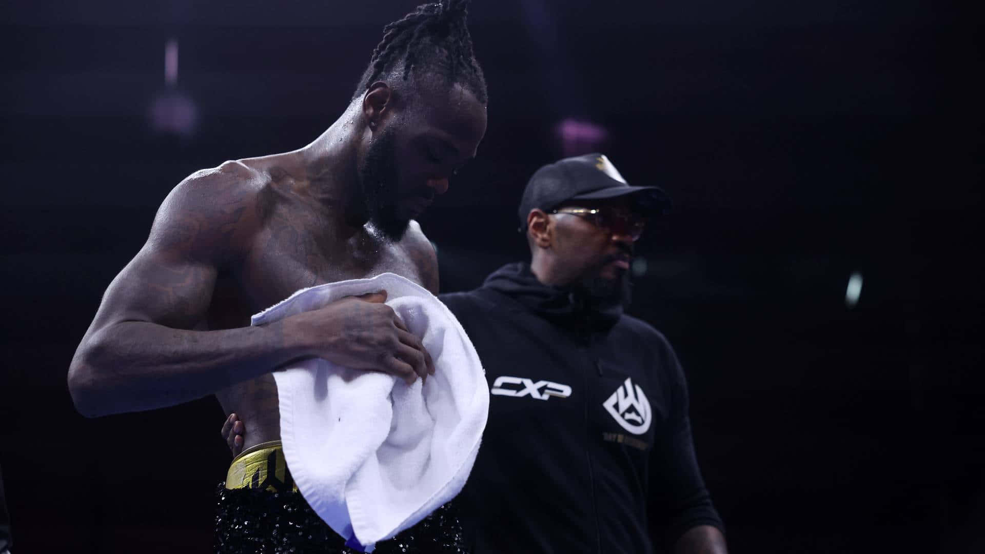 Deontay Wilder, dreadlocks, white towel, Full HD Desktop Wallpaper