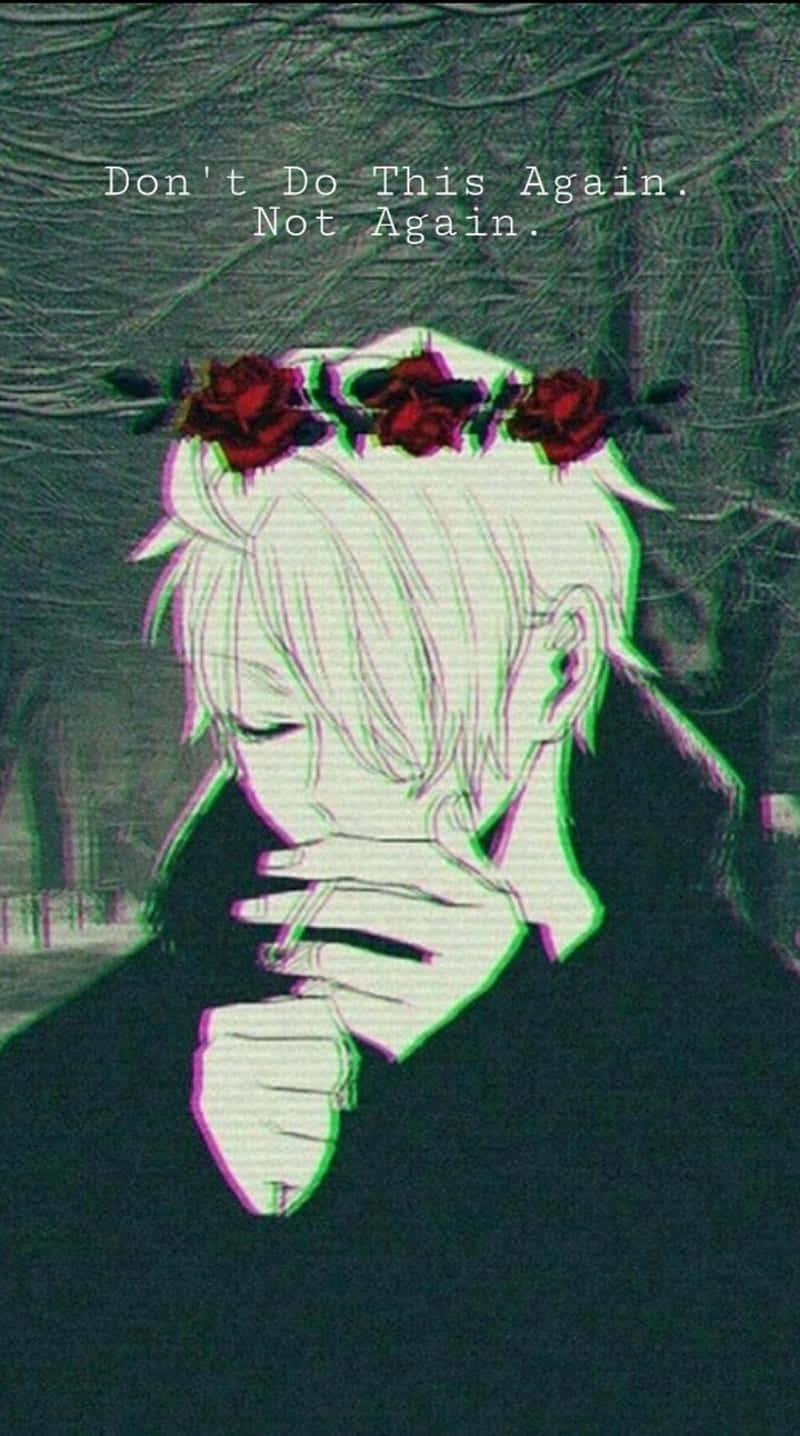 white hair, red roses on head, cigarette, HD Phone Wallpaper
