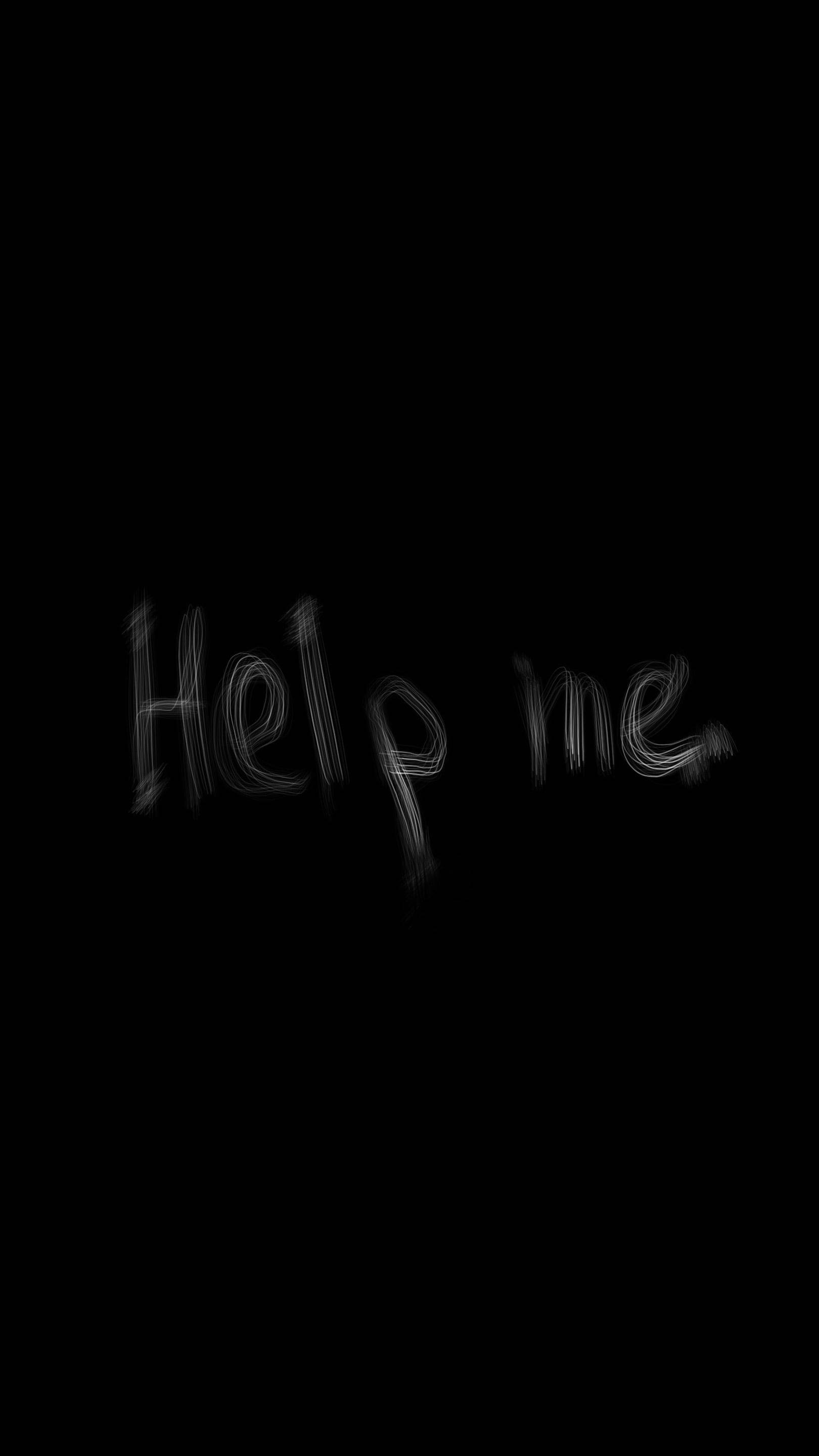 Depression Aesthetic, Help me, white, 2K Phone Wallpaper