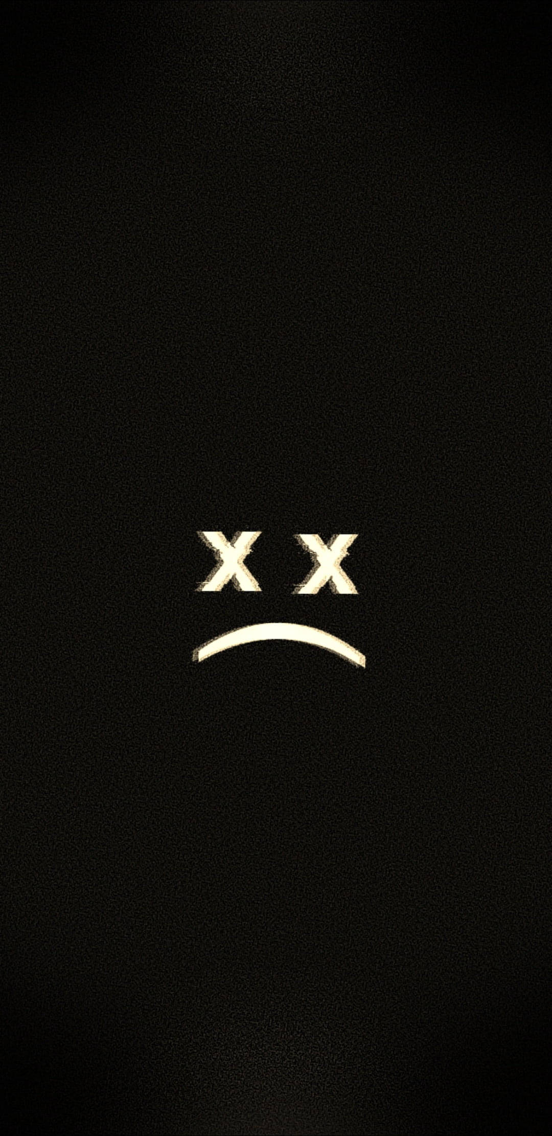 Depression Aesthetic, X eyes, downturned mouth, Full HD Phone Wallpaper