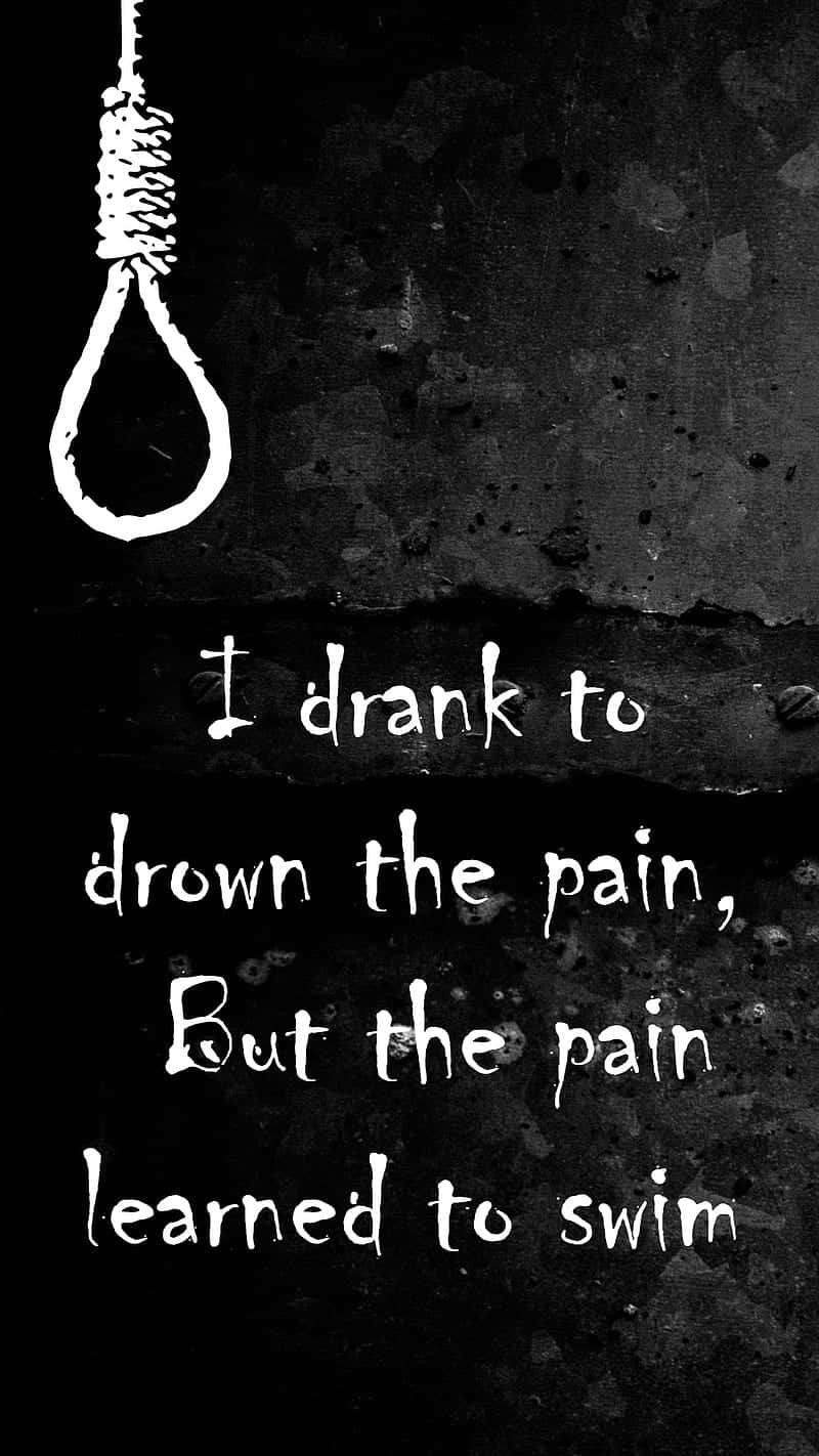 Depression Phone, black and white, noose, HD Phone Wallpaper