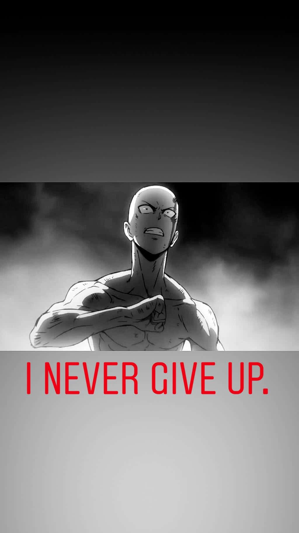 Depression Phone, bald muscular anime character, intense eyes, HD Phone Wallpaper