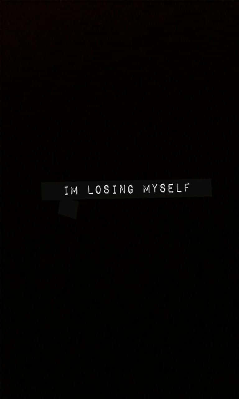 Depression Phone, IM LOSING MYSELF, pixelated text, HD Phone Wallpaper