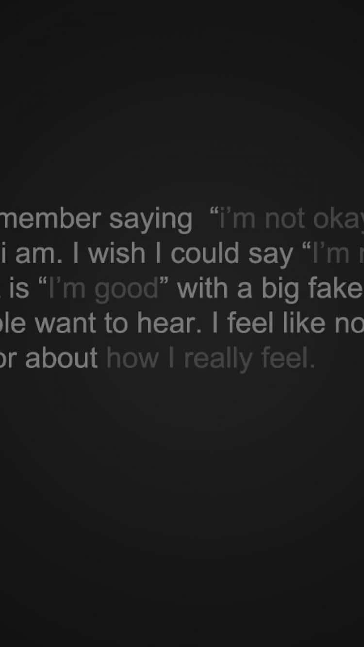 Depression Phone, 750 x 1334, gray text, HD Phone Wallpaper
