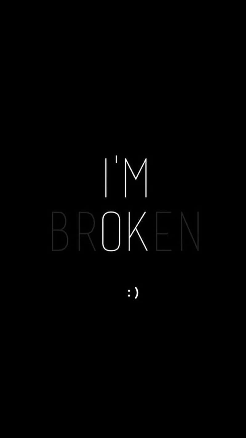 Depression Phone, minimalist black background, white text, HD Phone Wallpaper