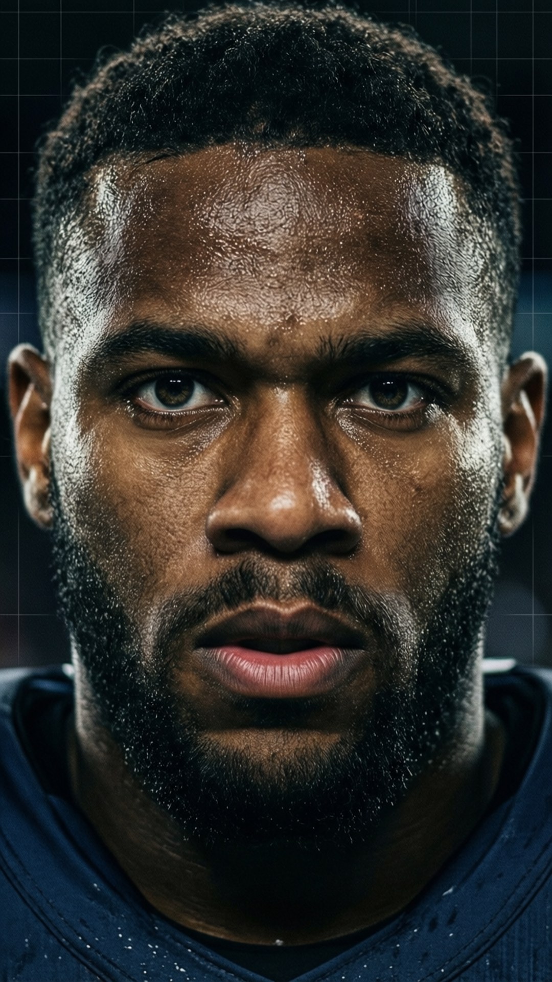 Derrick Henry, sweaty, black football player, Full HD Phone Wallpaper