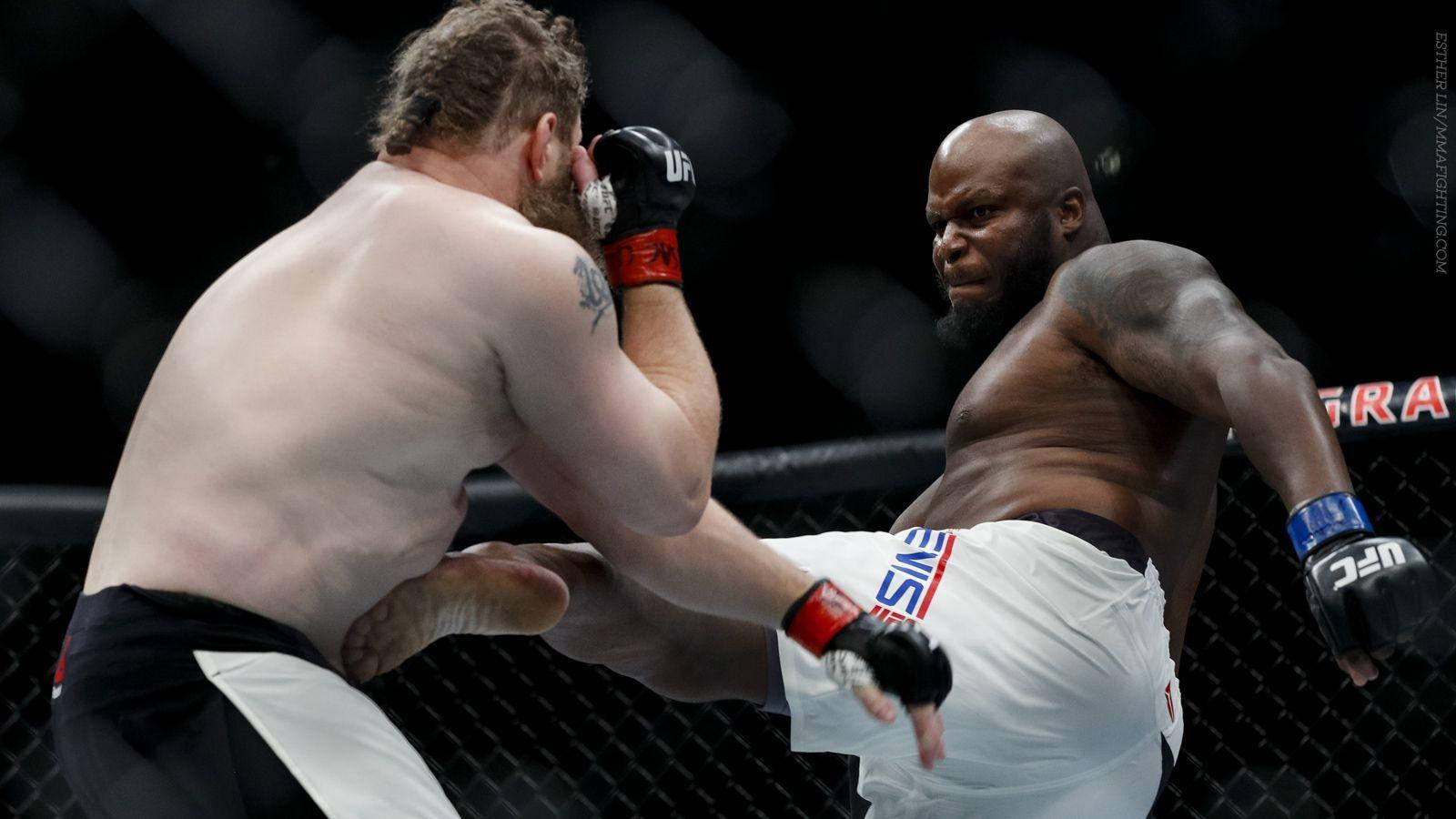Derrick Lewis, MMA fighters, cage match, HD Desktop Wallpaper
