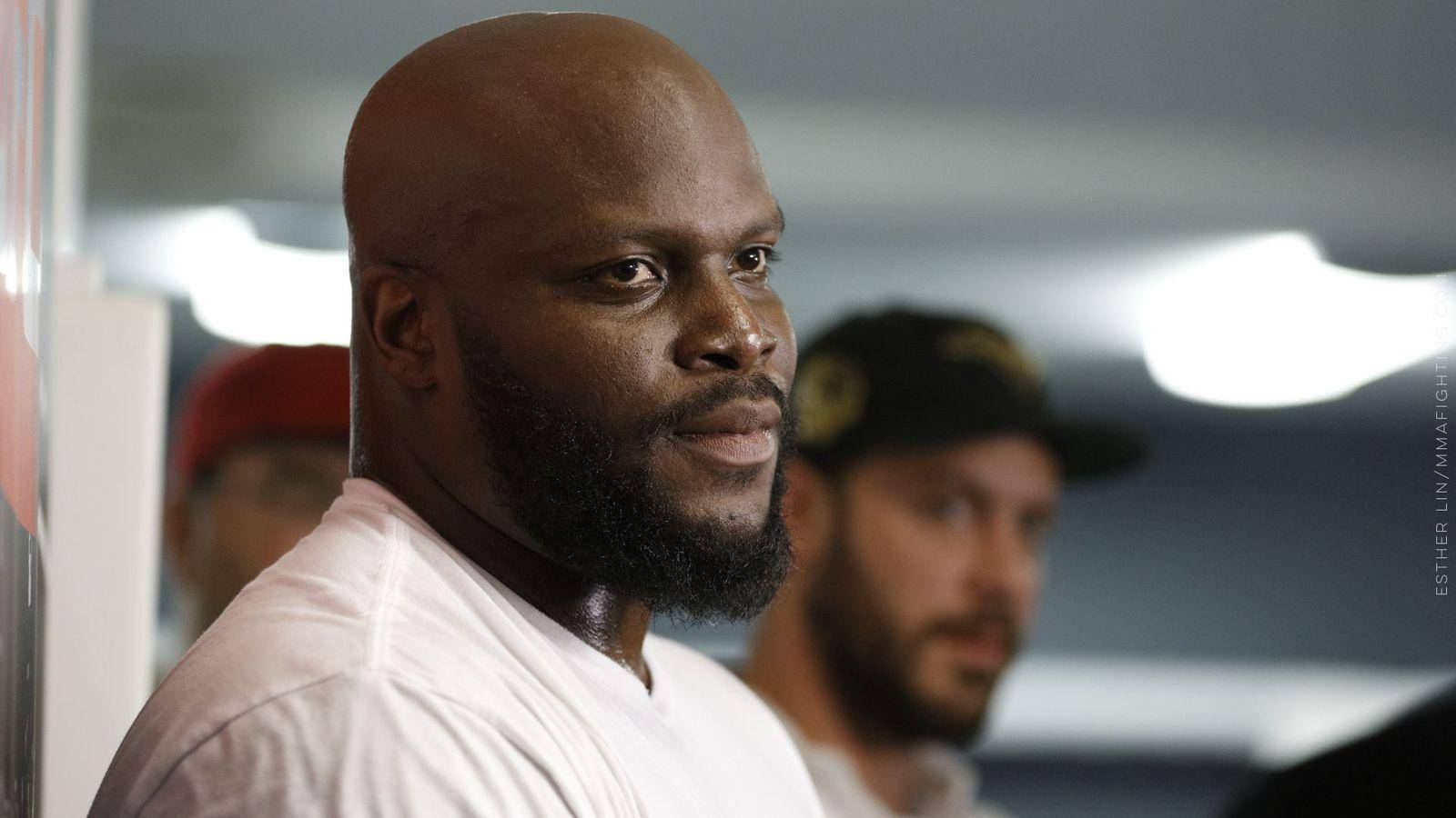 Derrick Lewis, beard, white shirt, HD Desktop Wallpaper