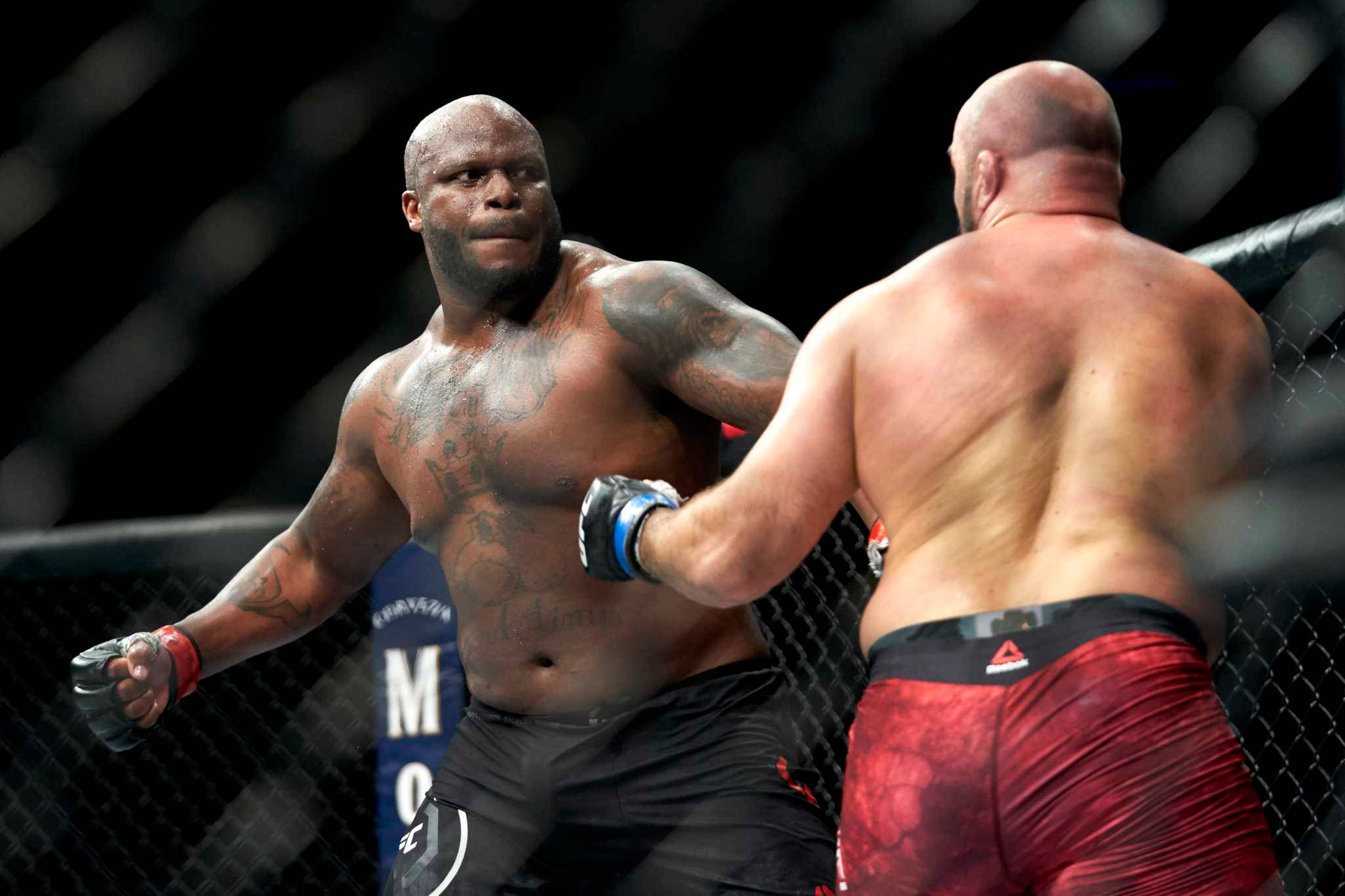 Derrick Lewis, cage, arena lights, Full HD Desktop Wallpaper