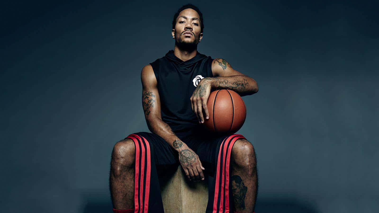 Derrick Rose, basketball player, basketball, HD Desktop Wallpaper