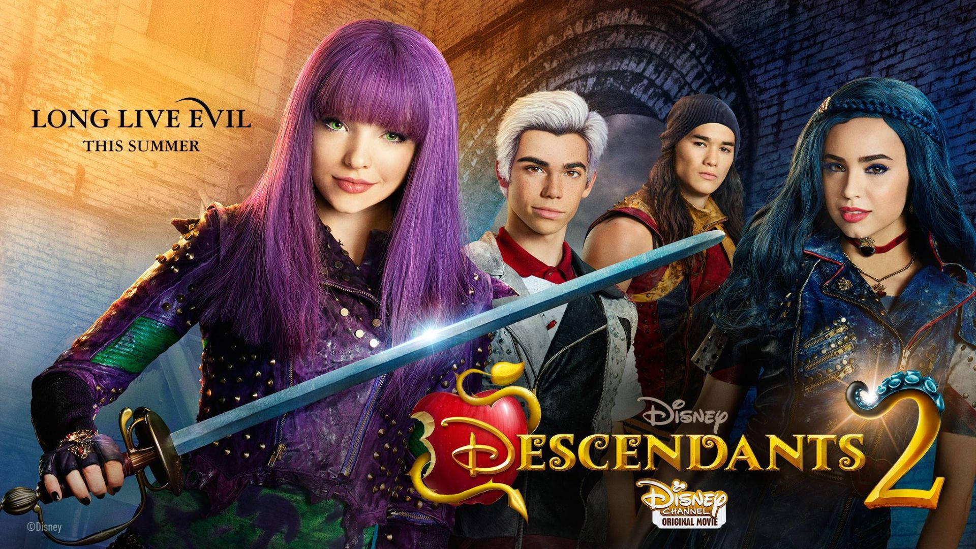 Descendants 2, characters, weapons, Full HD Desktop Wallpaper