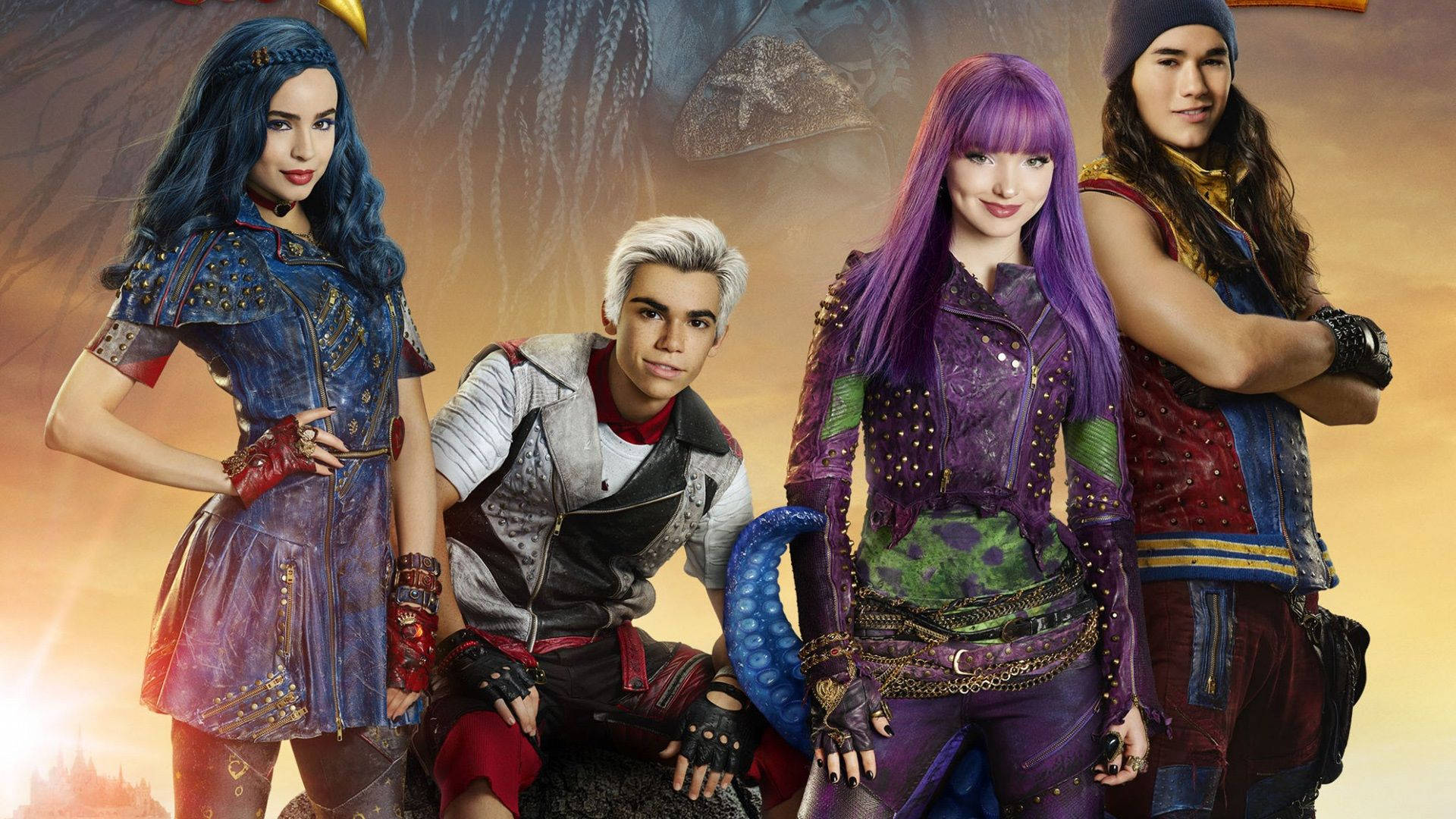 Descendants 2, characters, dawn, Full HD Desktop Wallpaper