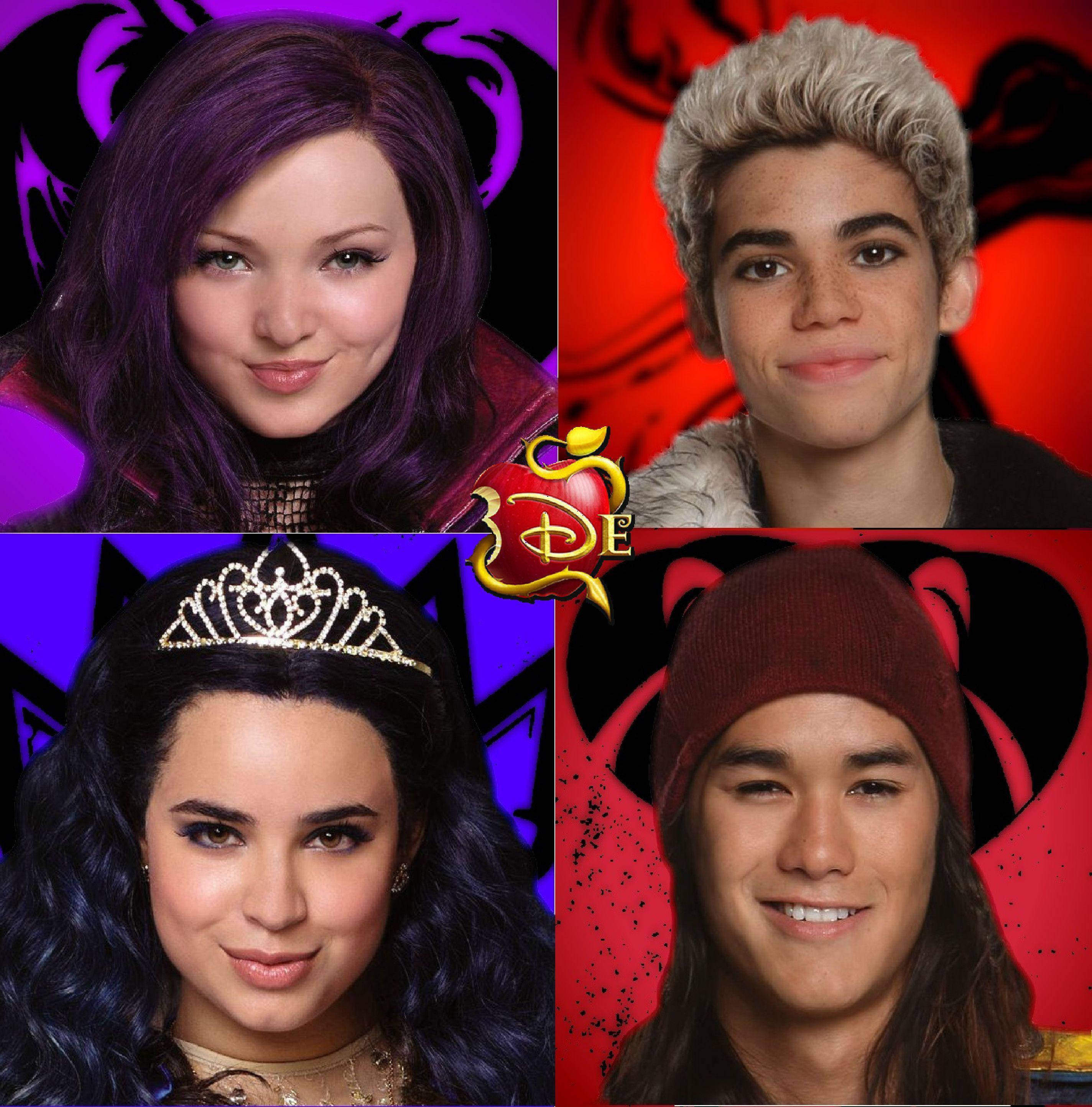 Descendants 3, portraits, Four characters, 2K Phone Wallpaper
