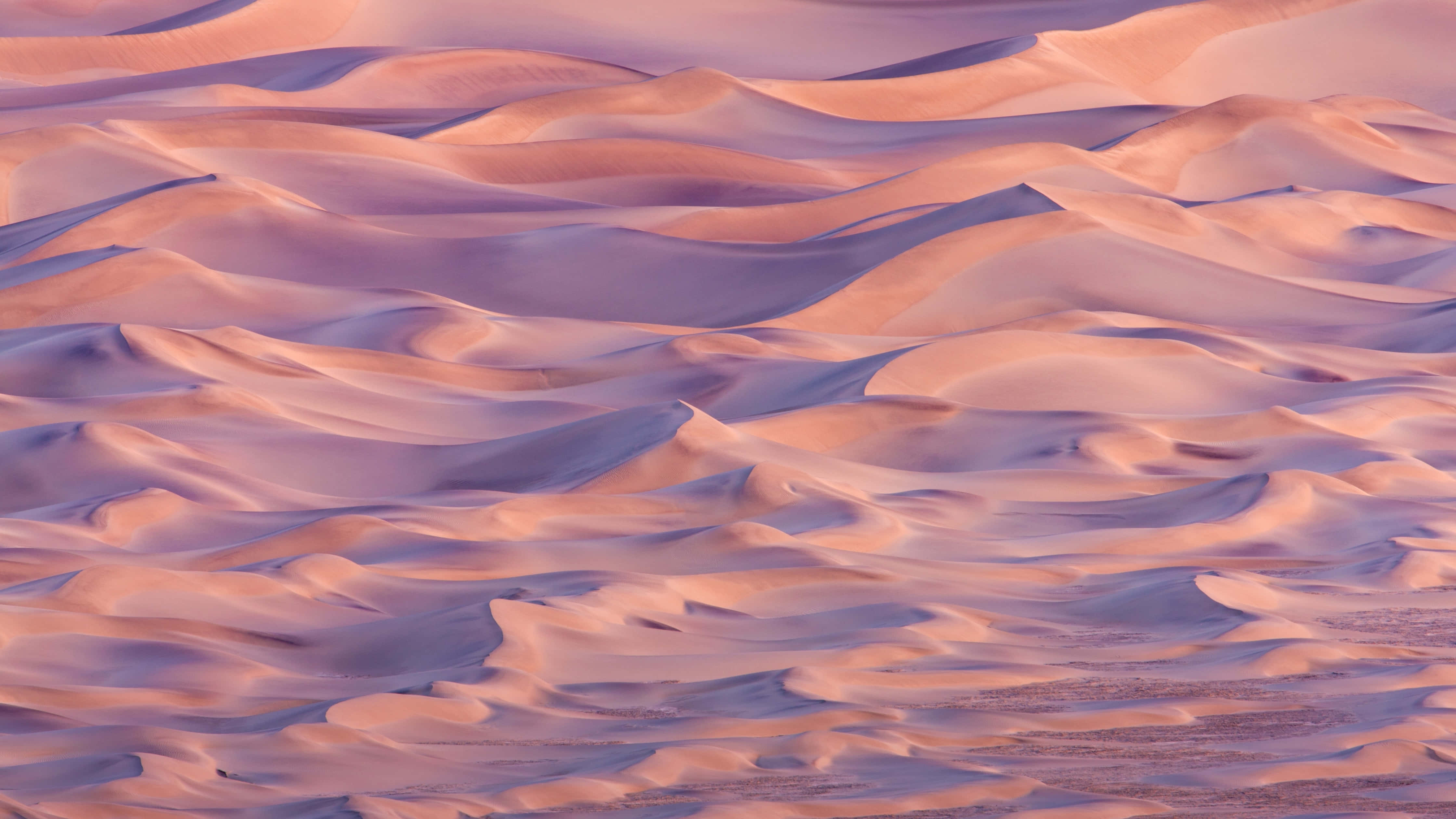 Desert Dunesat Twilight, twilight, pink, 4K Desktop Wallpaper