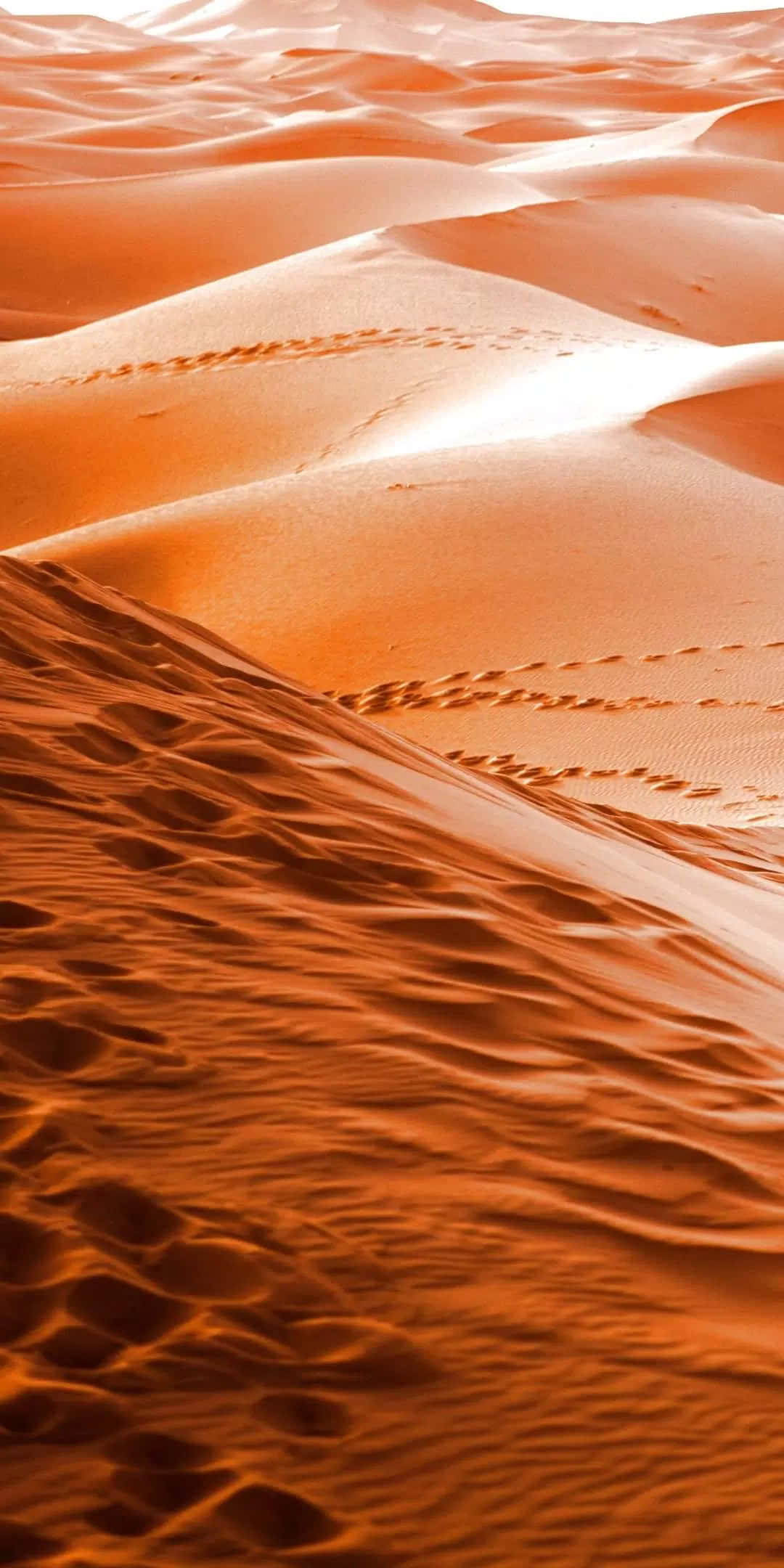 Desert iPhone, orange sand dunes, sunlit, Full HD Phone Wallpaper