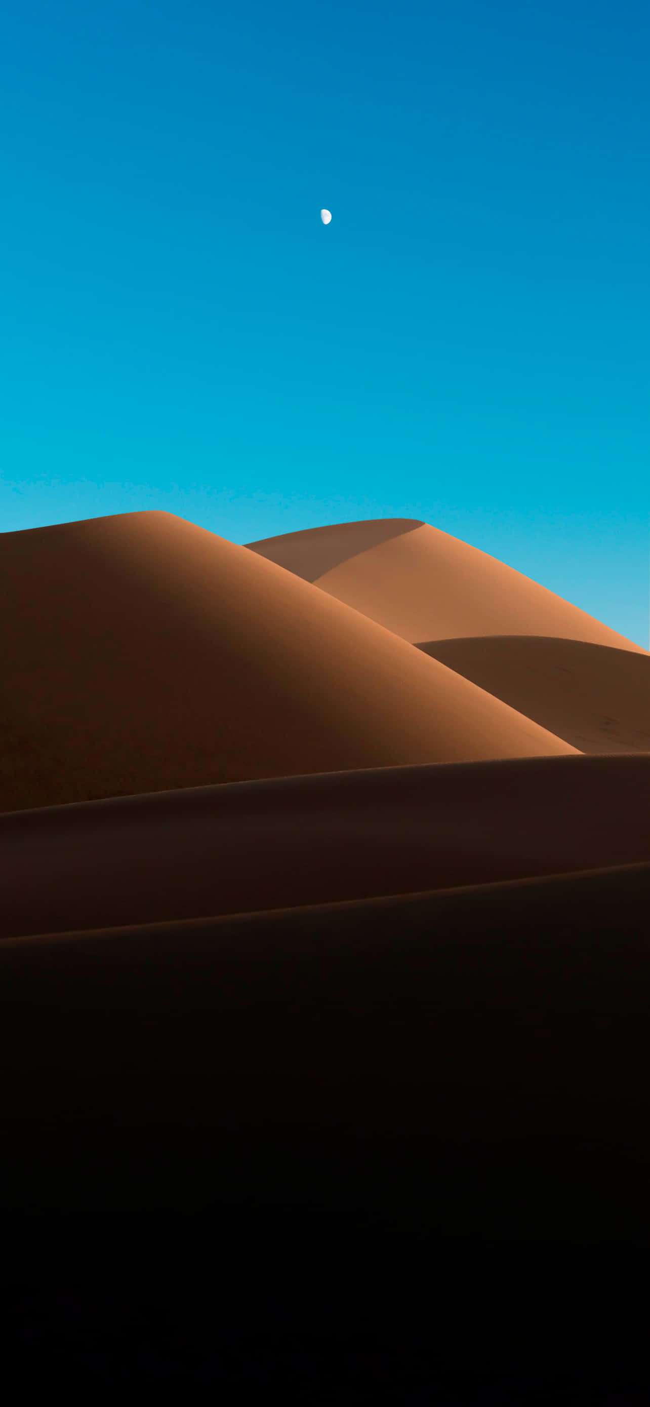 desert, golden sand dunes, clear blue sky, 2K Phone Wallpaper