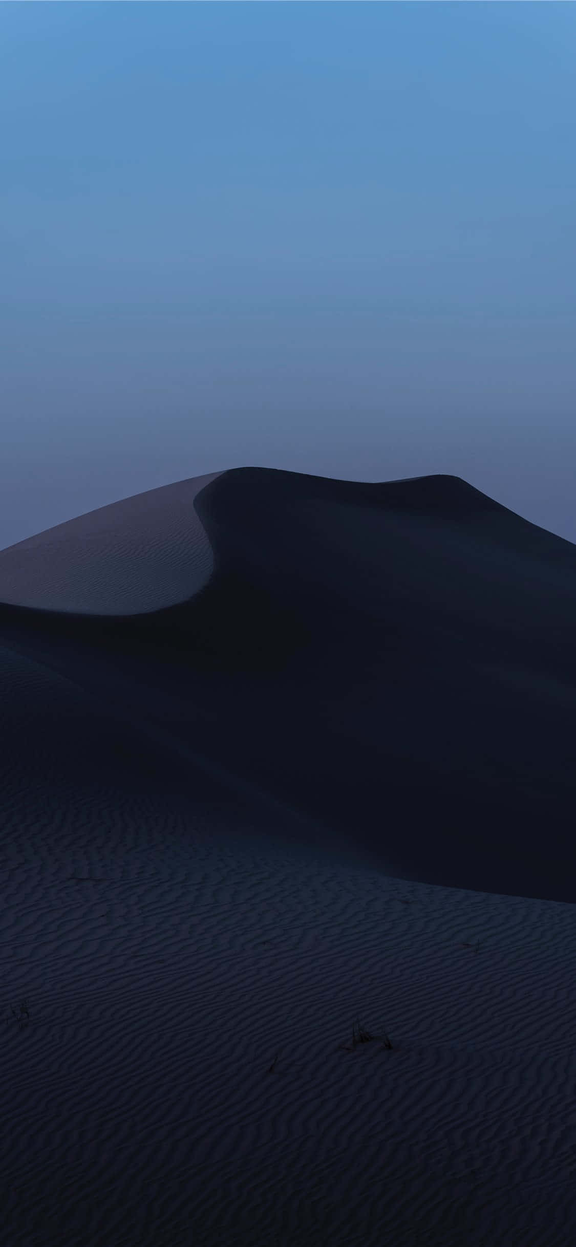 Desert iPhone, twilight sky, soft blue gradient, Full HD Phone Wallpaper