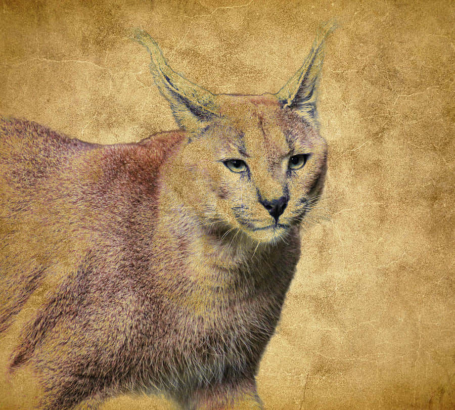 Desert Lynx, caracal, tufted ears, SD Desktop Wallpaper