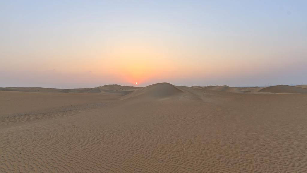 Desert Sun, sunset, golden sand dunes, SD Desktop Wallpaper