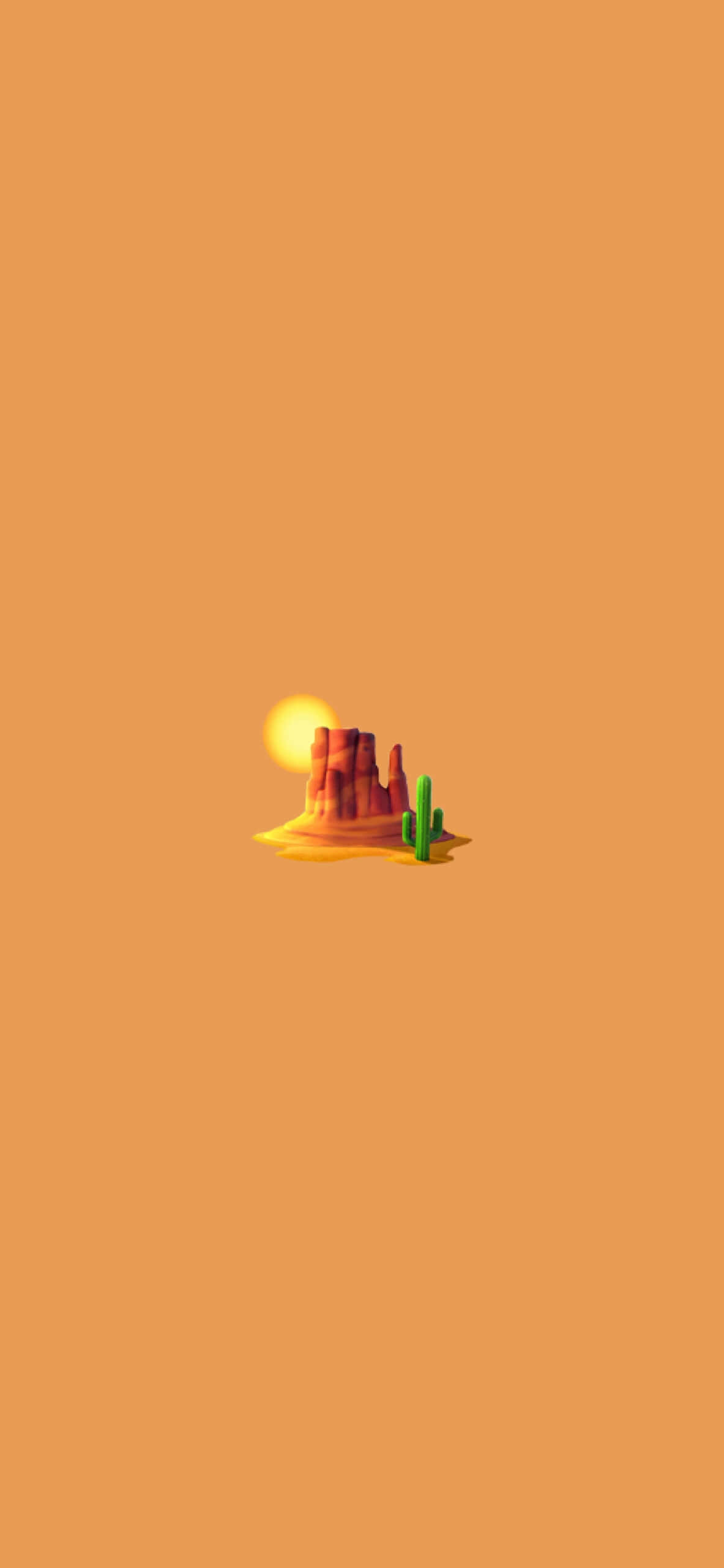 Desert Sunset, red rock formations, green cactus, 2K Phone Wallpaper