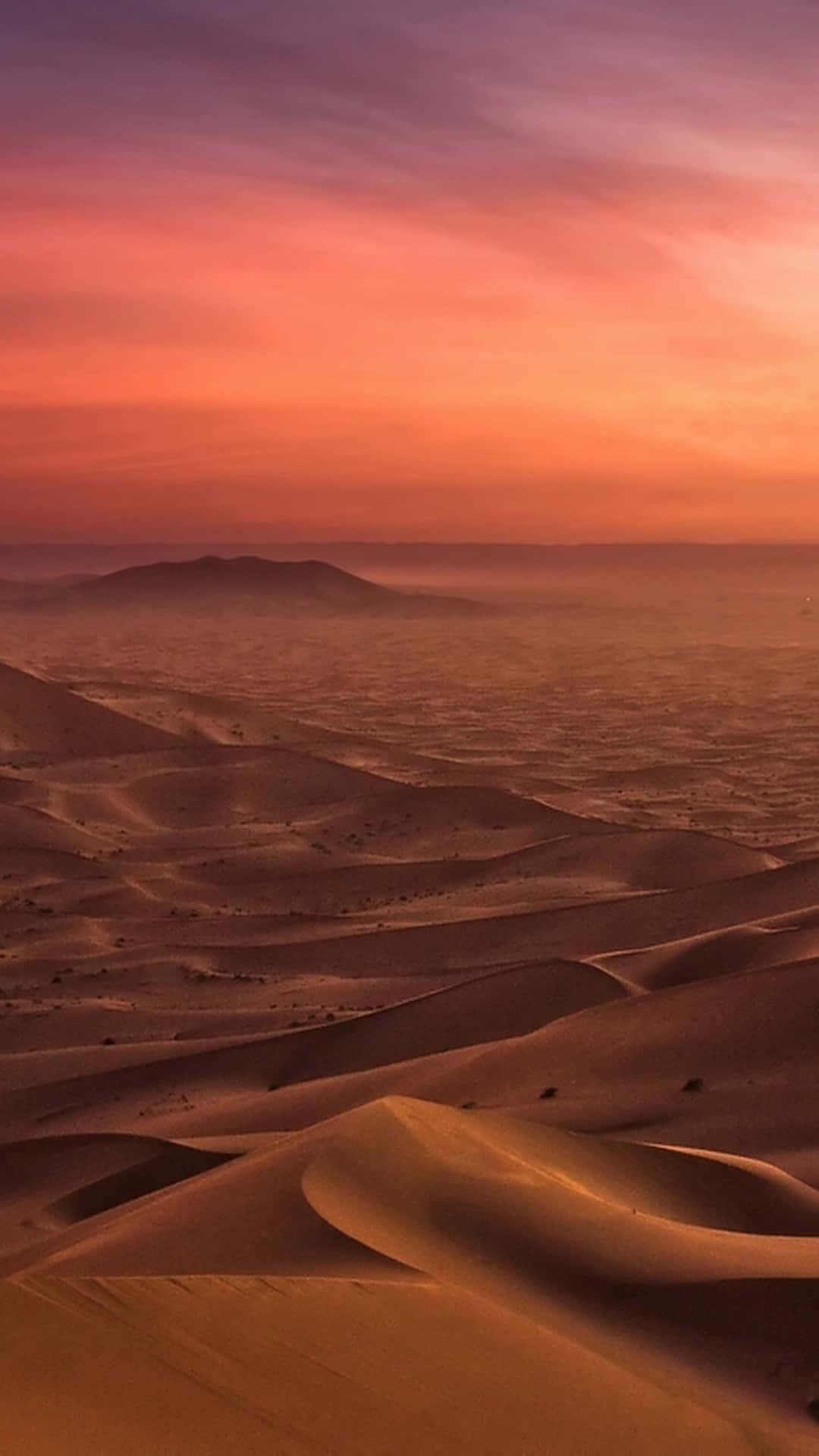 Desert, sunset, sand dunes, Full HD Phone Wallpaper