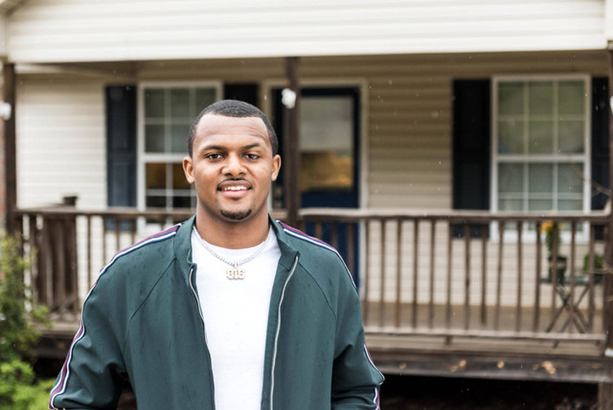 Deshaun Watson, My Houzz Episode, green track jacket, Full HD Desktop Wallpaper