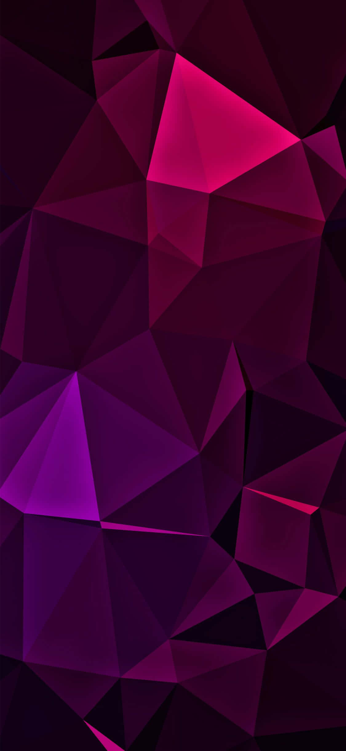 purple, black, polygonal background, Full HD Phone Wallpaper