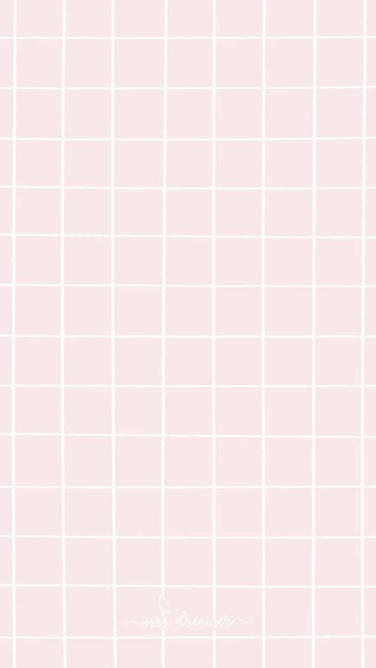 grid pattern, soft pink, white lines, HD Phone Wallpaper