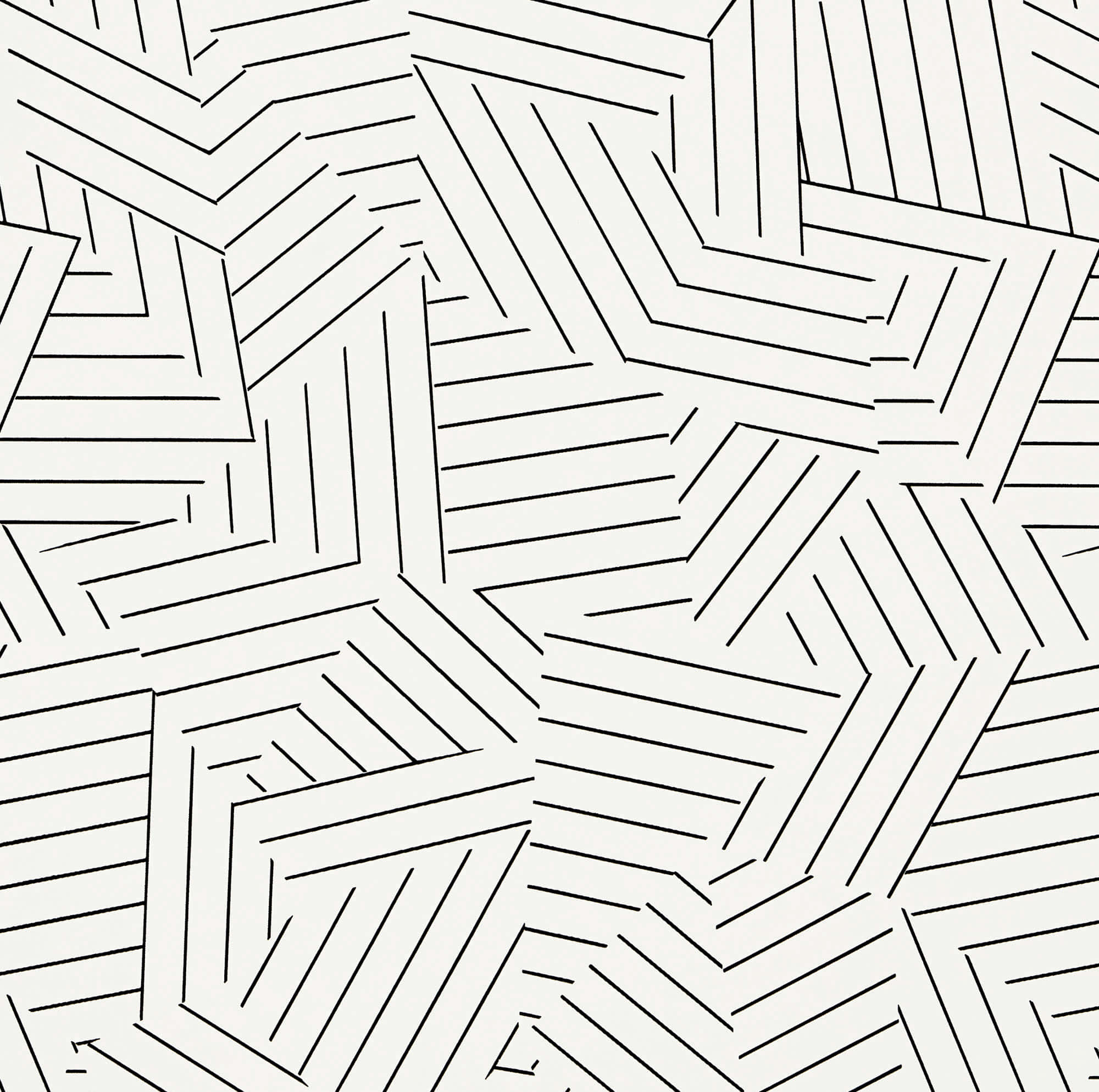 abstract designer wall, minimalist geometric pattern, interlocking black lines, Full HD Desktop Wallpaper
