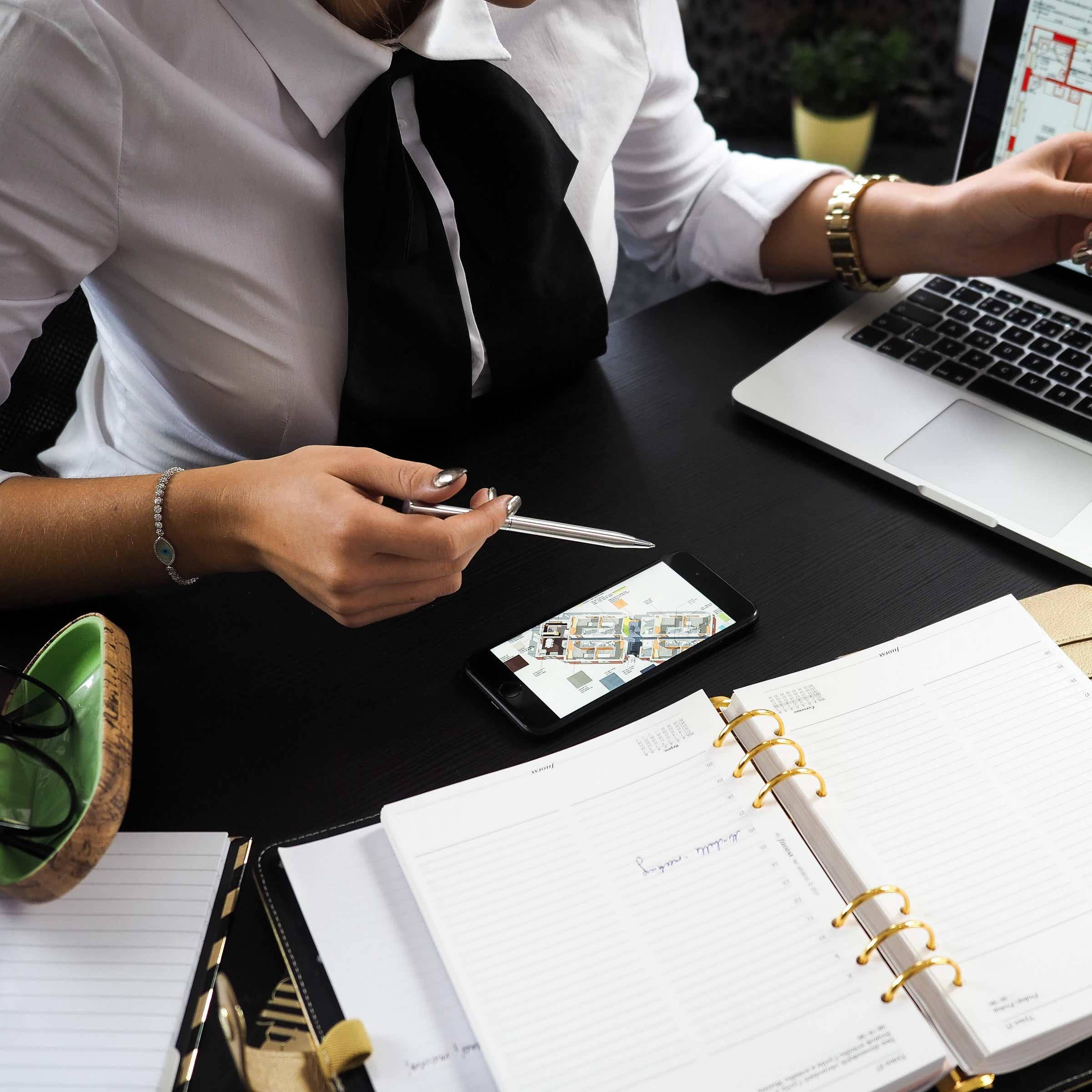 Architect Designer Work Real Estate, white shirt, black tie, Full HD Desktop Wallpaper