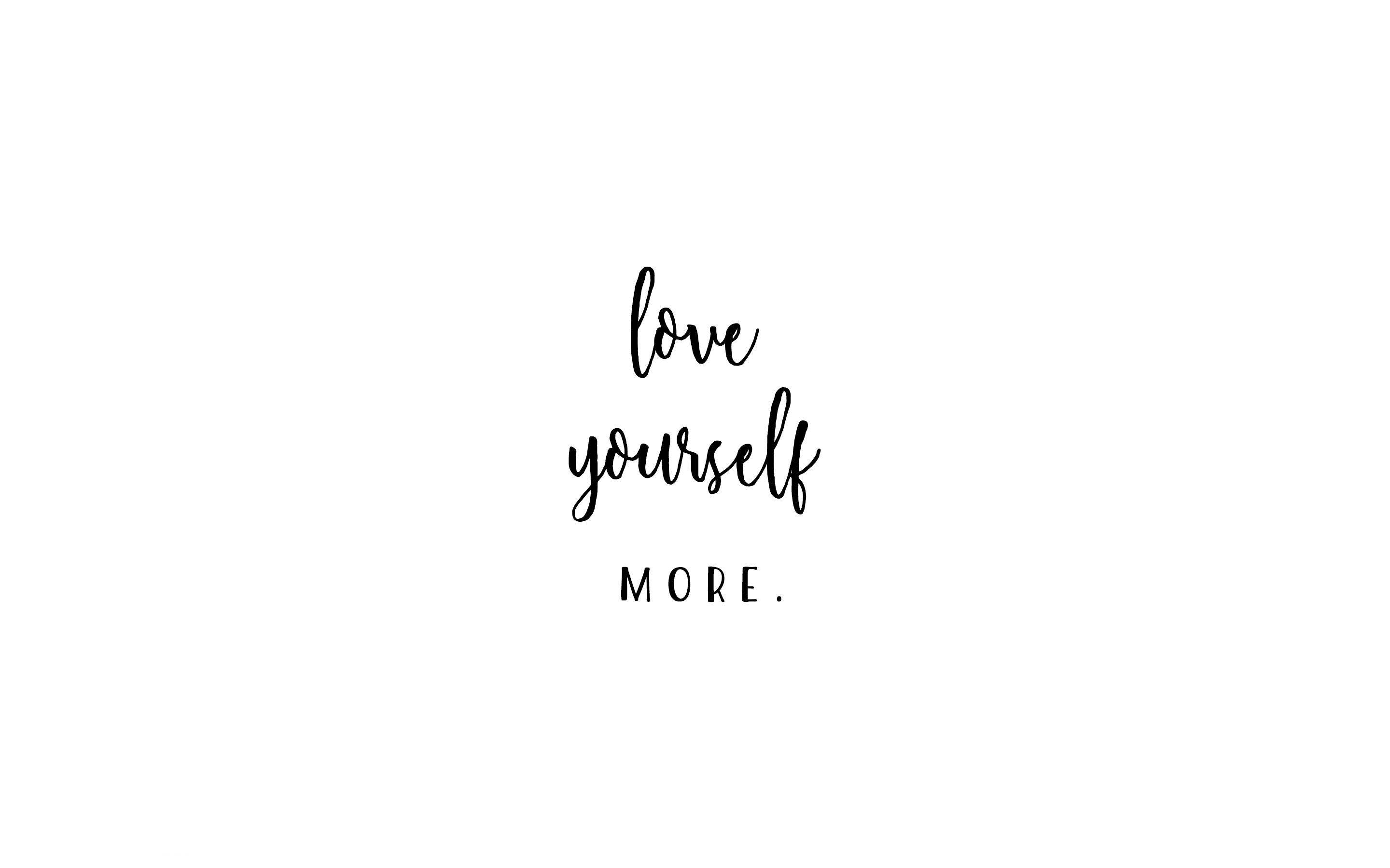 desktop aesthetic, minimalist white background, elegant black cursive text, 2K Desktop Wallpaper