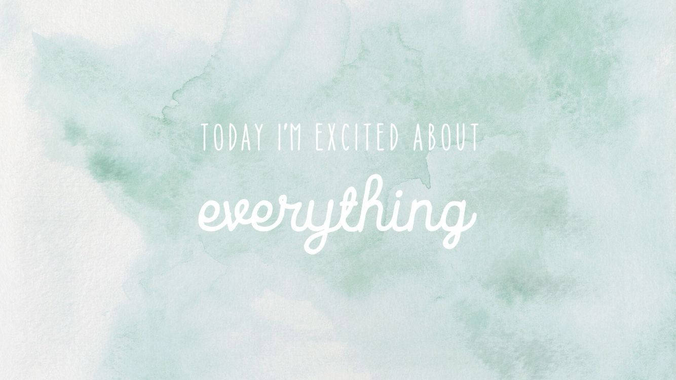 soft mint green, watercolor wash, white text, HD Desktop Wallpaper