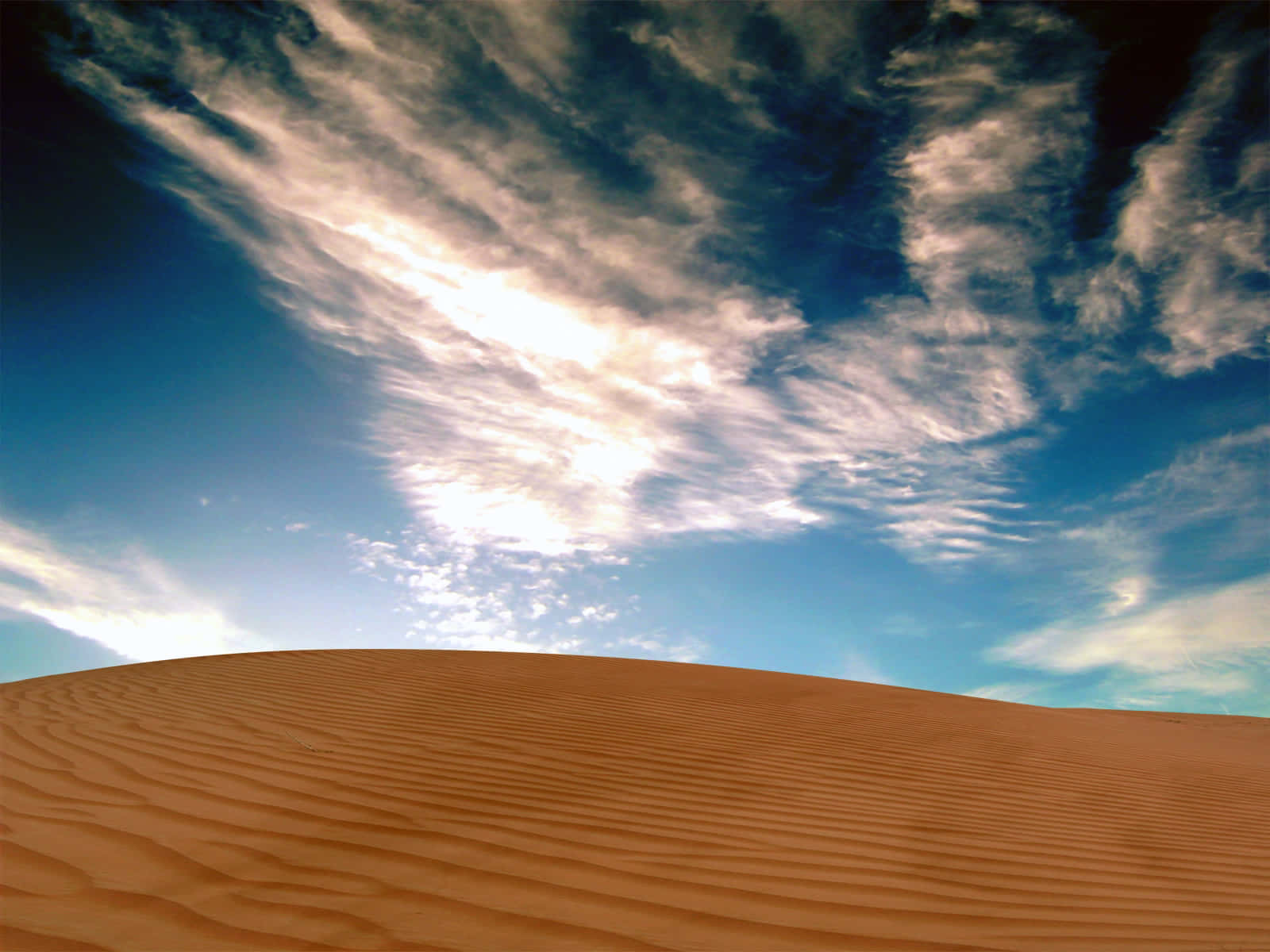 Desolate, desert mountain, golden sand dune, HD Desktop Wallpaper