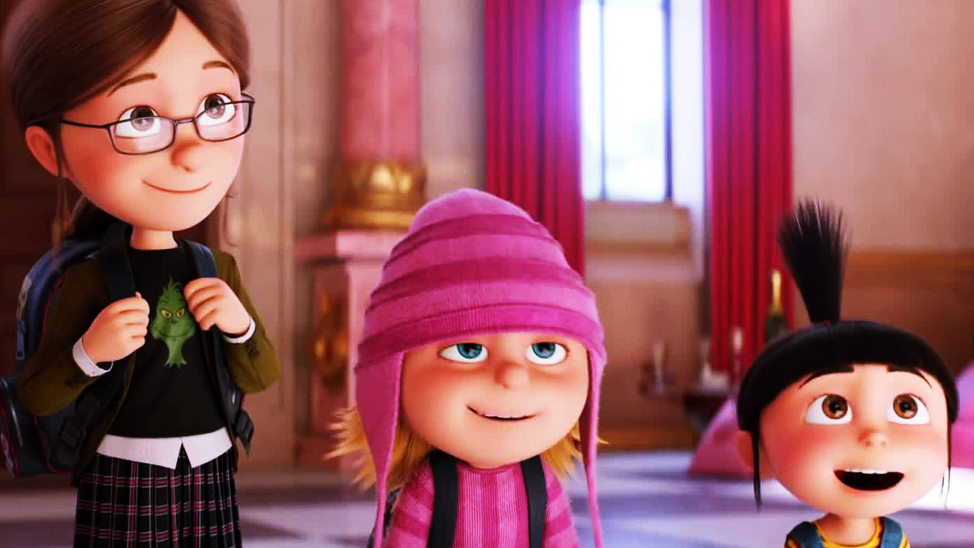 Despicable Me 3, three sisters, animated girls, Full HD Desktop Wallpaper