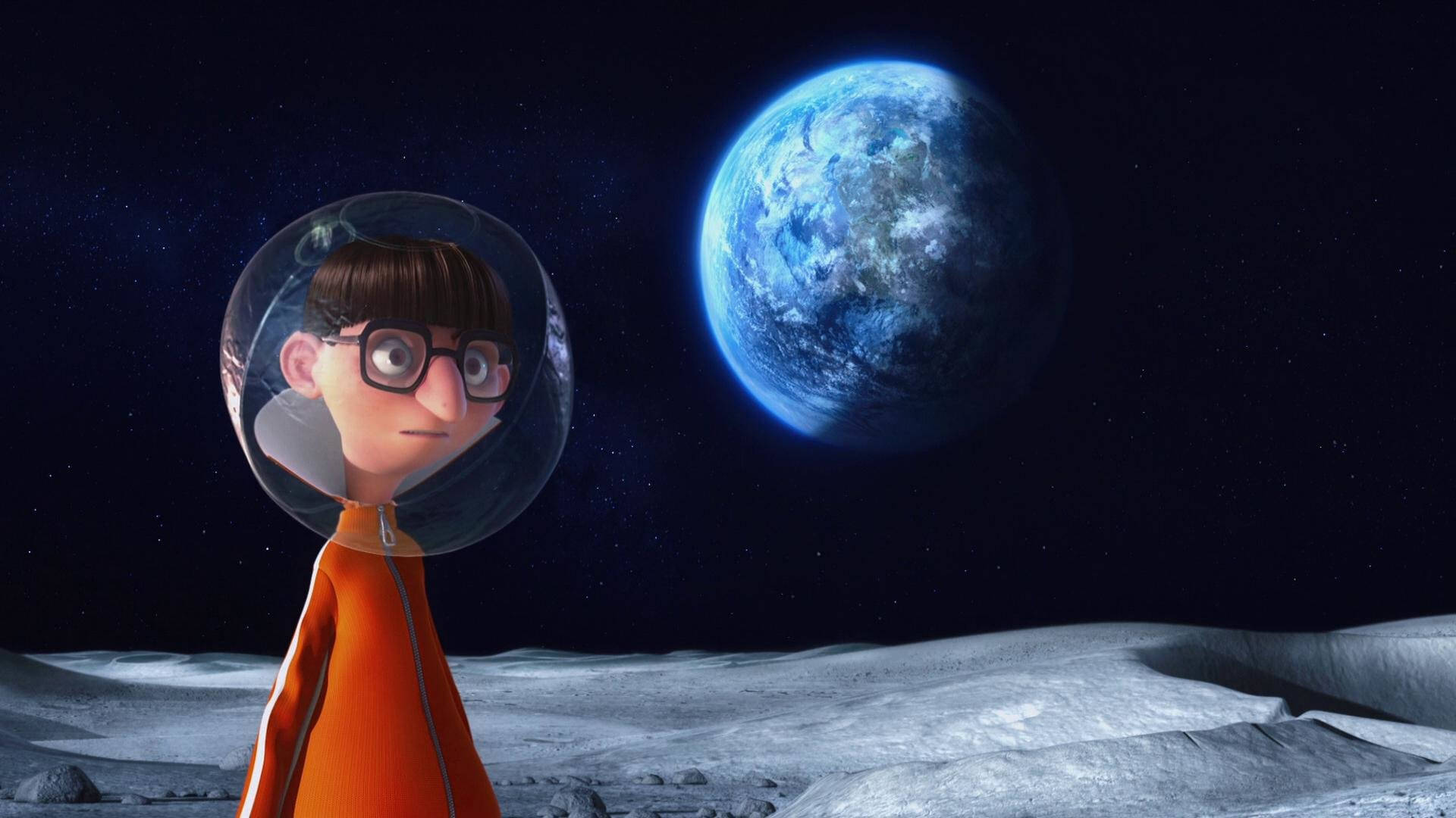 Despicable Me, orange spacesuit, bubble helmet, Full HD Desktop Wallpaper