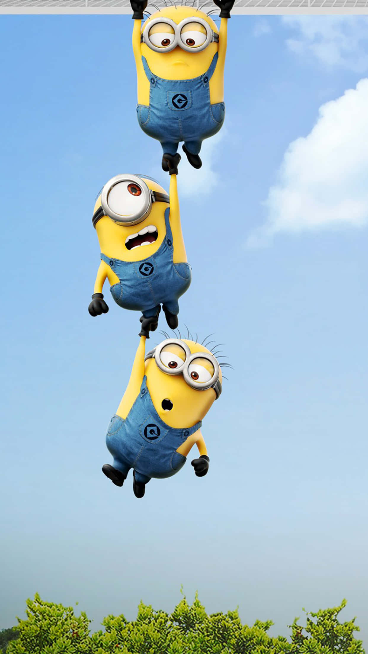 Despicable Me Minion, iPhone, bright blue sky, Full HD Phone Wallpaper