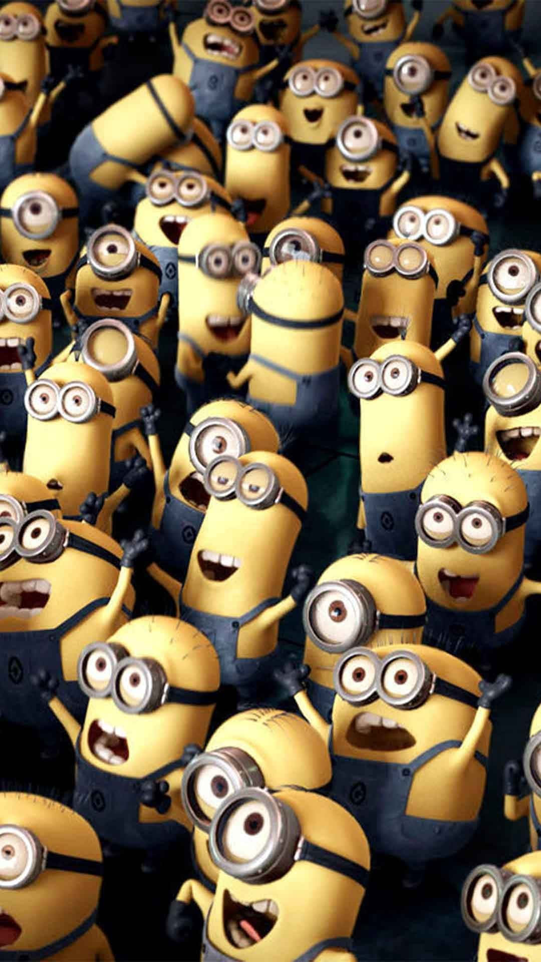 Despicable Me Minion, yellow Minions, blue overalls, Full HD Phone Wallpaper