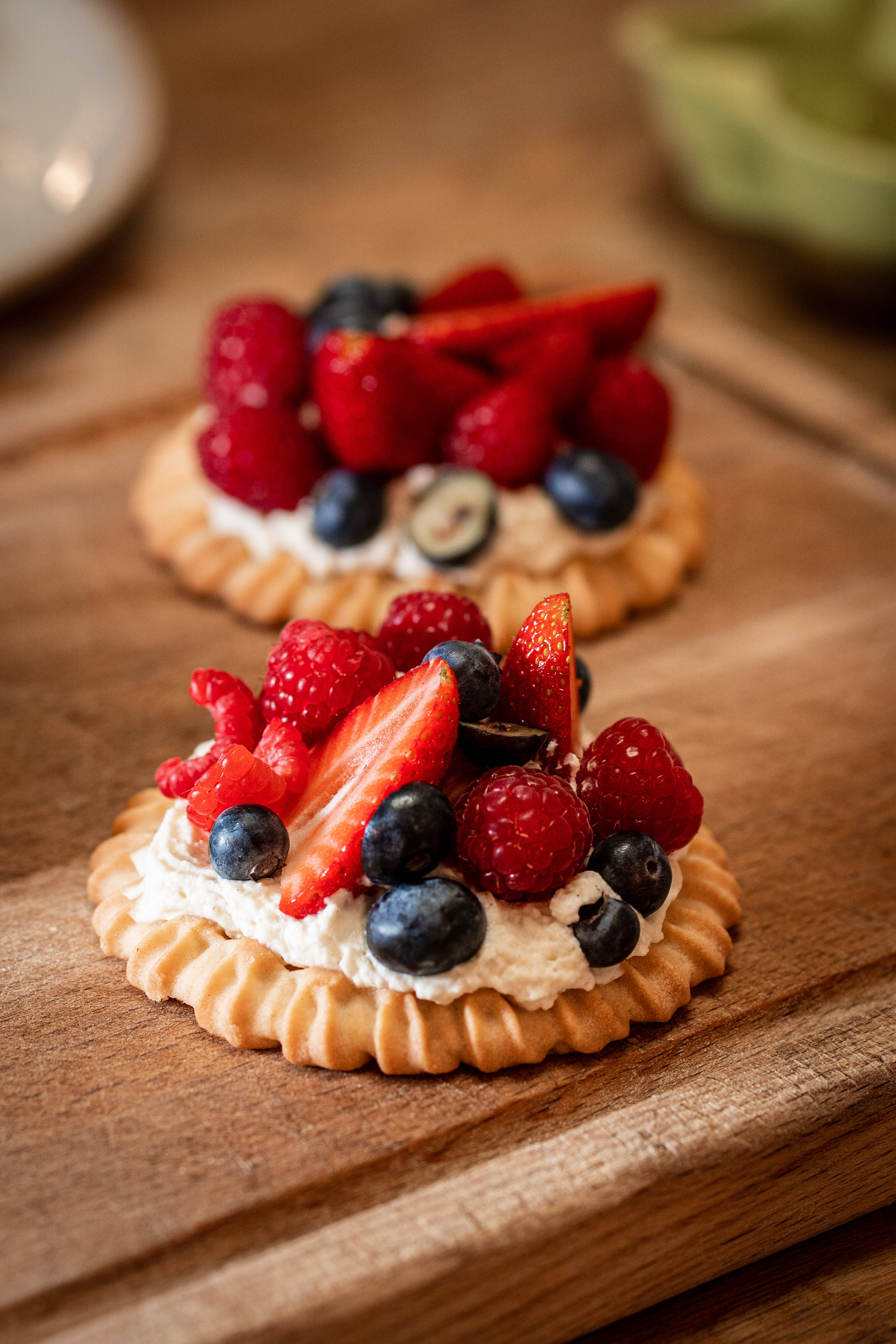 assorted berry tart pastry, crisp tartlets, creamy filling, 4K Phone Wallpaper